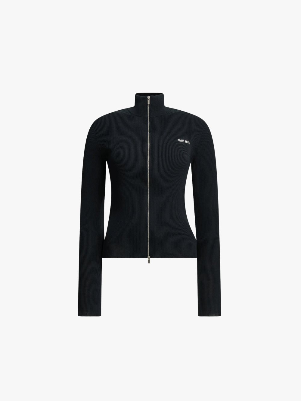 Miu Miu Women's Blue Zip-Up Sweatshirt