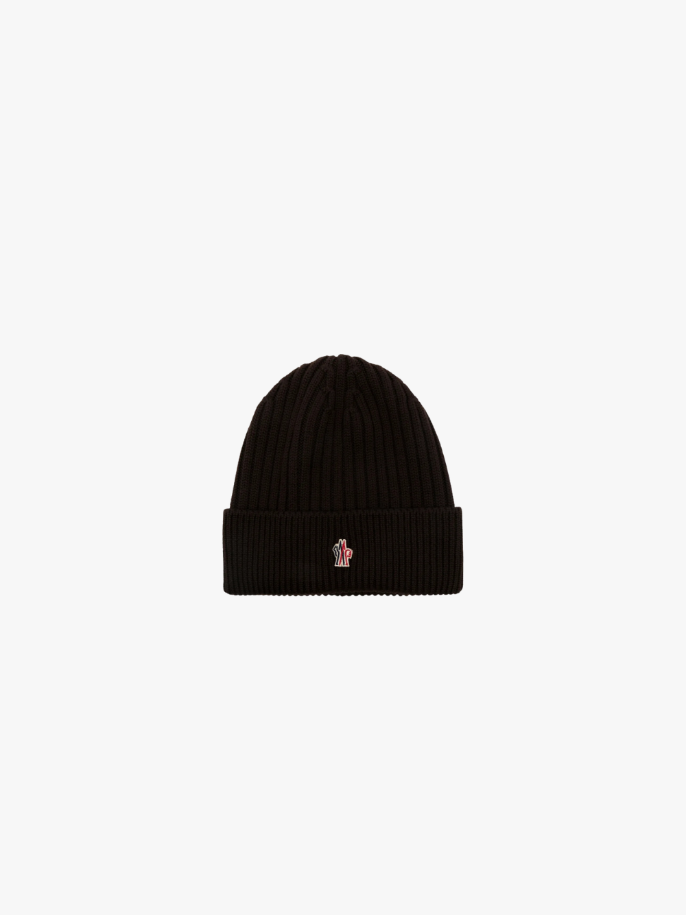 Moncler Grenoble Beanie with Logo Appliqué Black Men