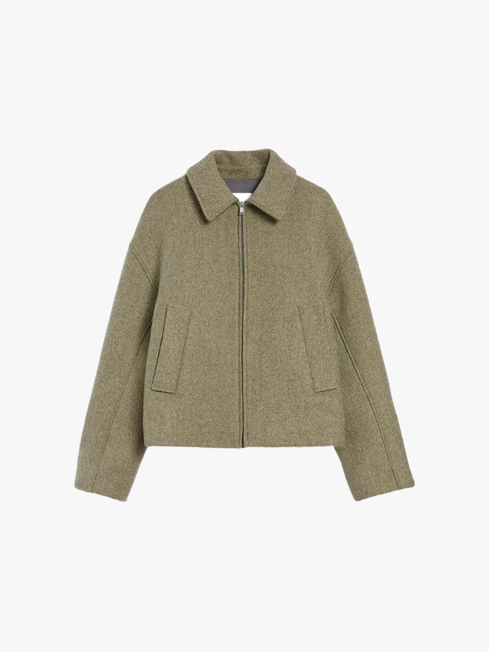 Jil Sander Jacke aus Wolle Moosgrün Herren