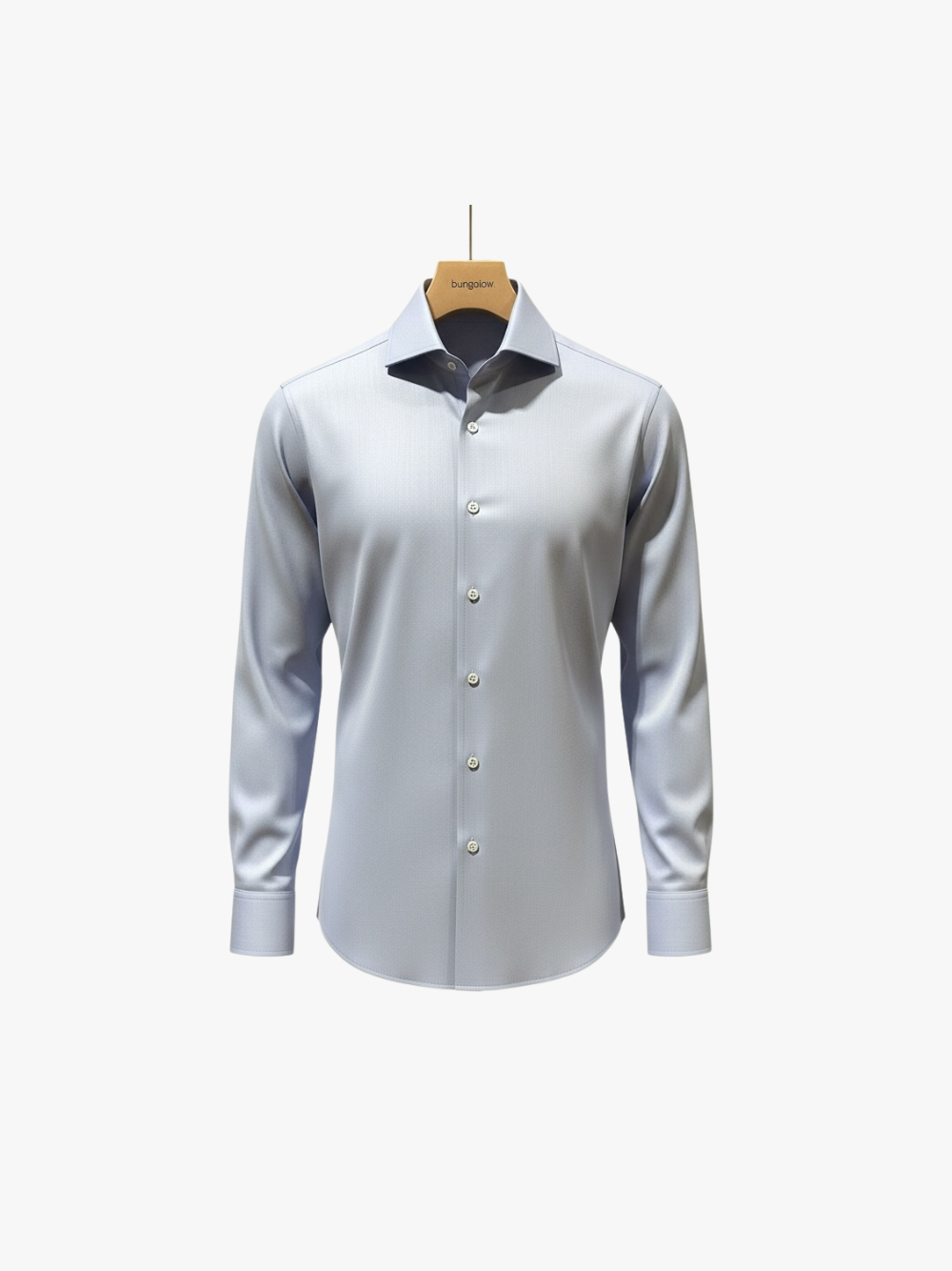 Bungalow Hemd aus Baumwolle Hellblau Herren