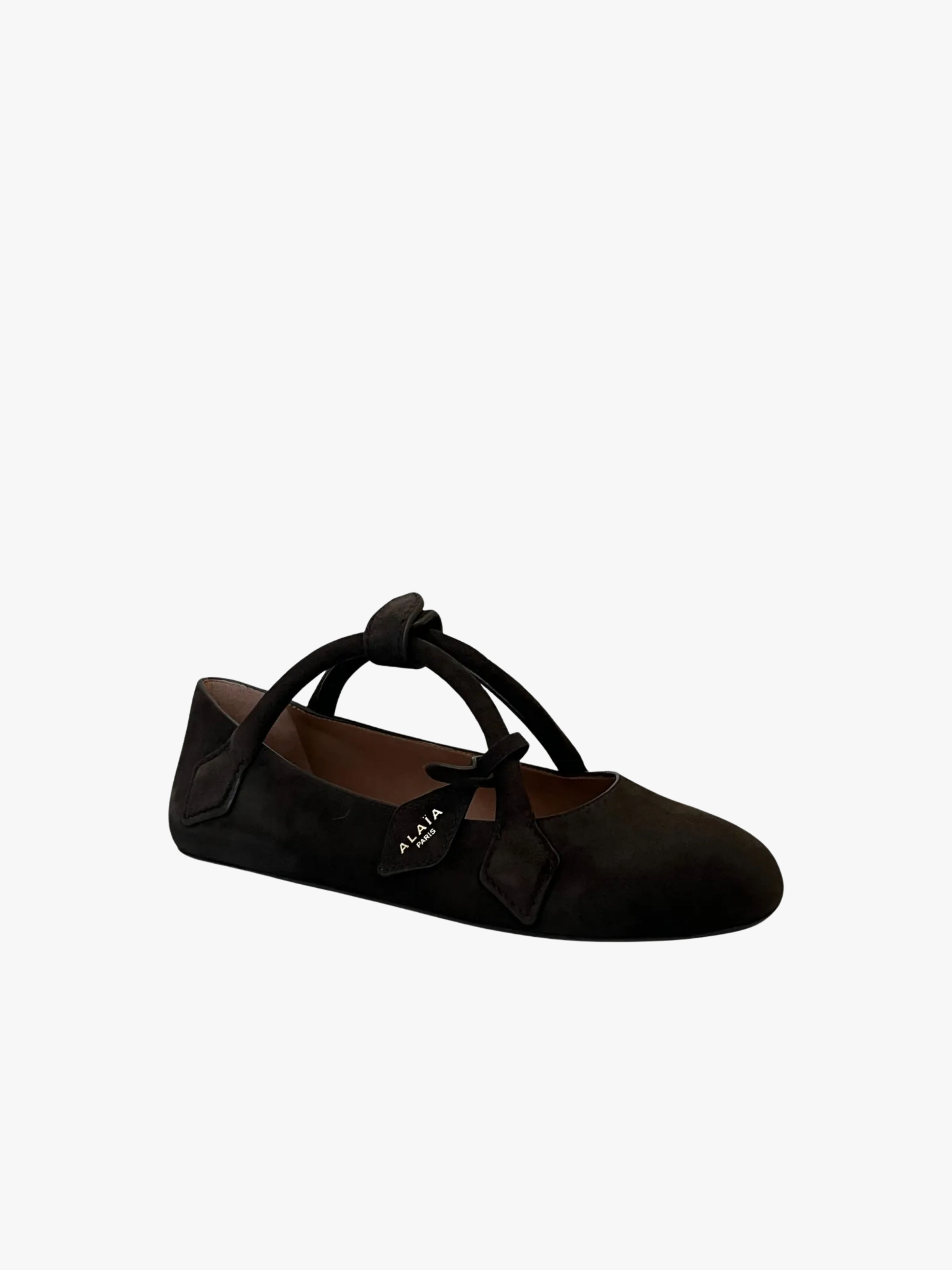 Alaïa Ballerinas mit geknoteten Trägern Schwarz Damen Alaïa Ballerinas mit geknoteten Trägern Schwarz Damen