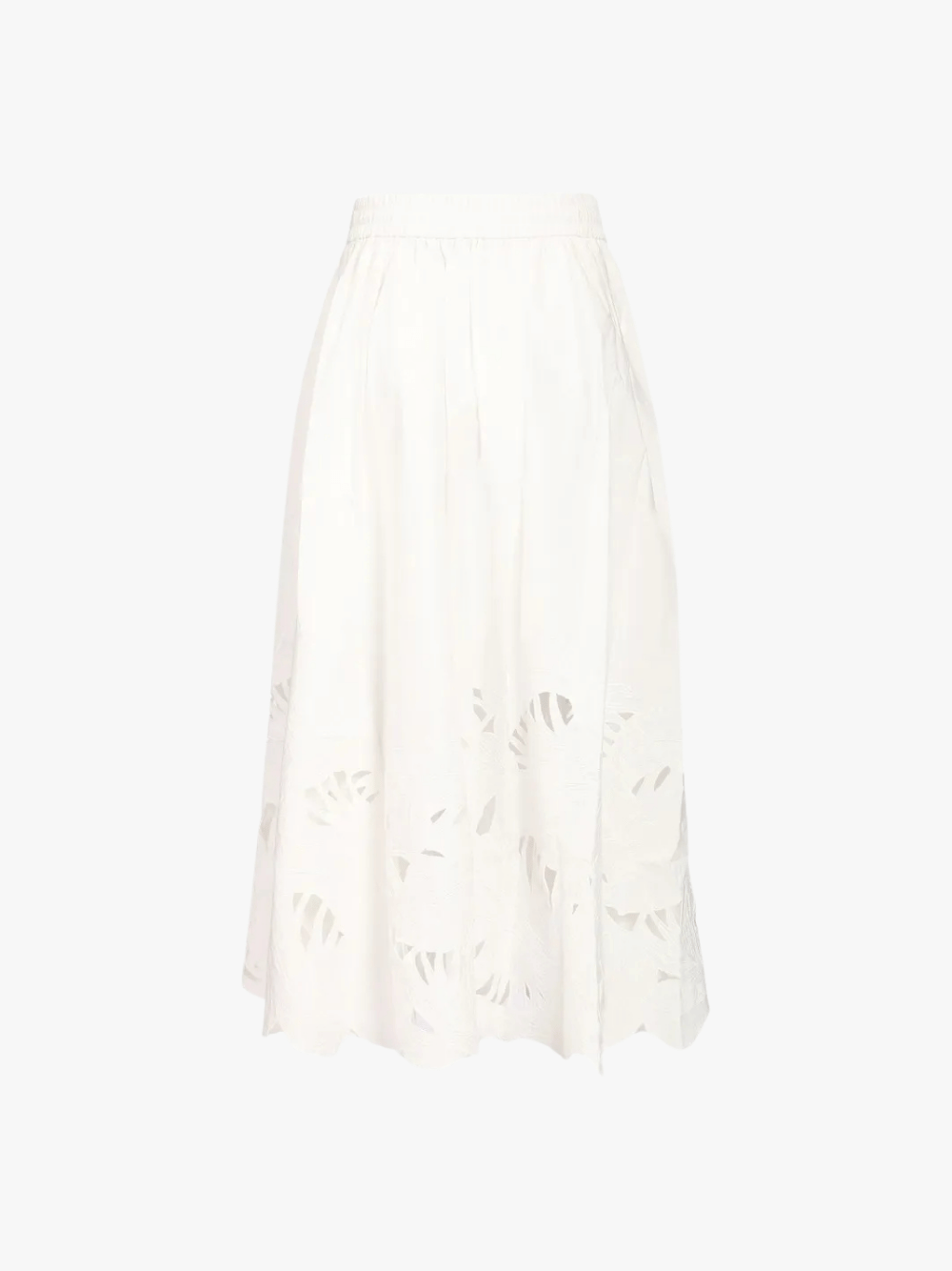 Zimmermann Mahon Embroidered Midi Rock Elfenbein Damen