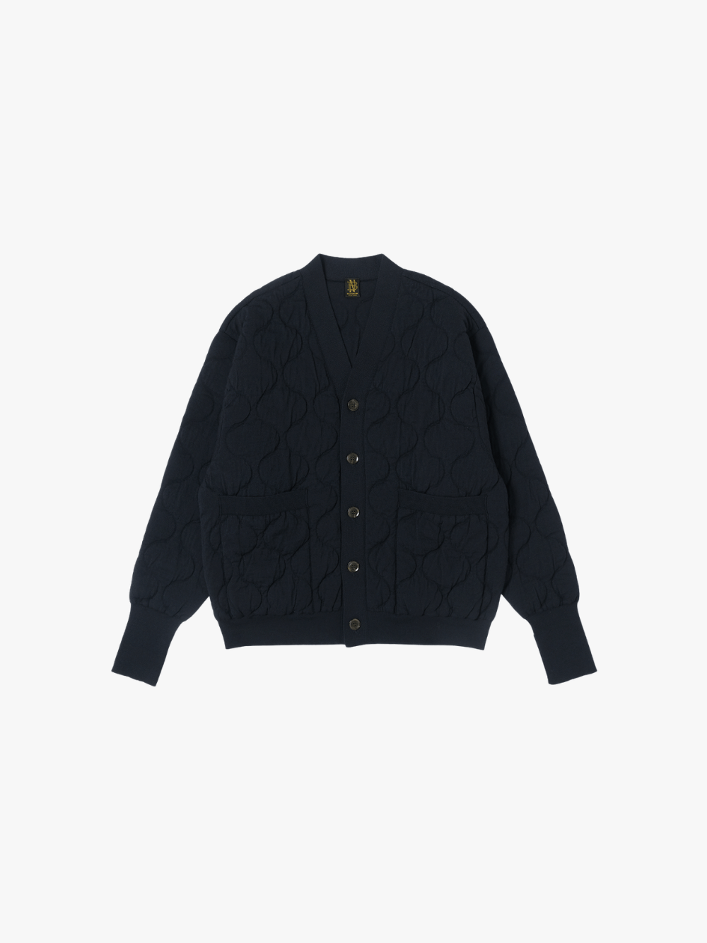 Batoner Quilting Knit Cardigan Navy Men's