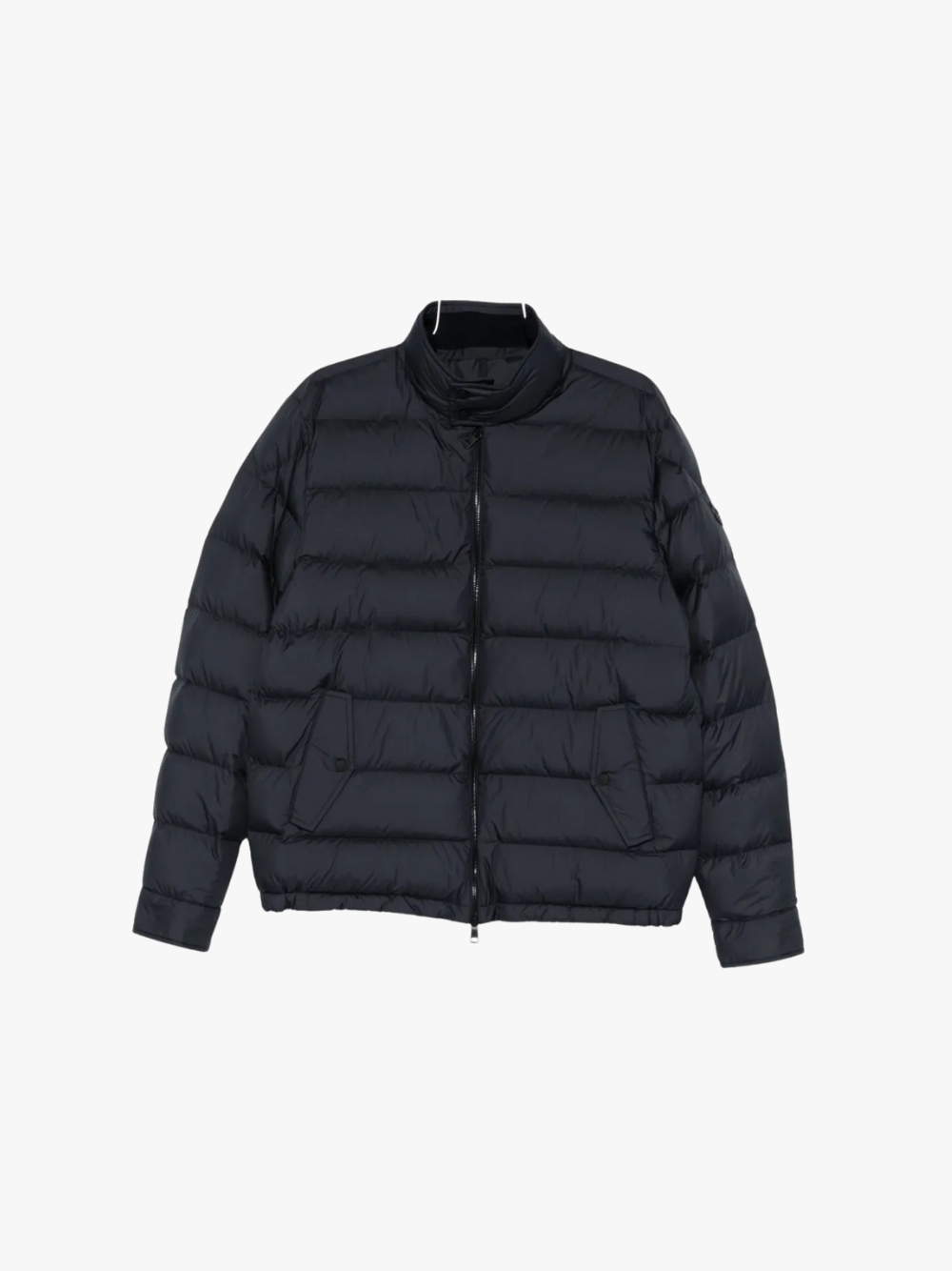 Moncler Wattierte Jacke mit Reißverschluss Dunkelblau Herren