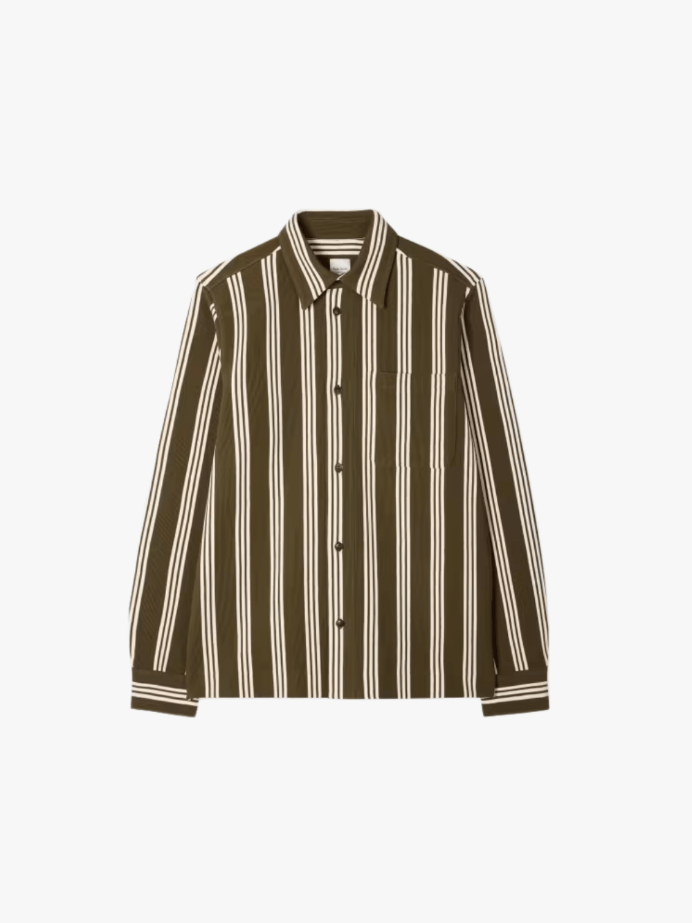 Paul Smith Striped Jersey Shirt Khaki Men's