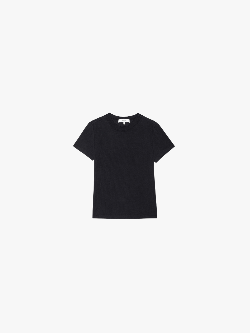 Frame The Rib Baby Tee T-Shirt Black Women's