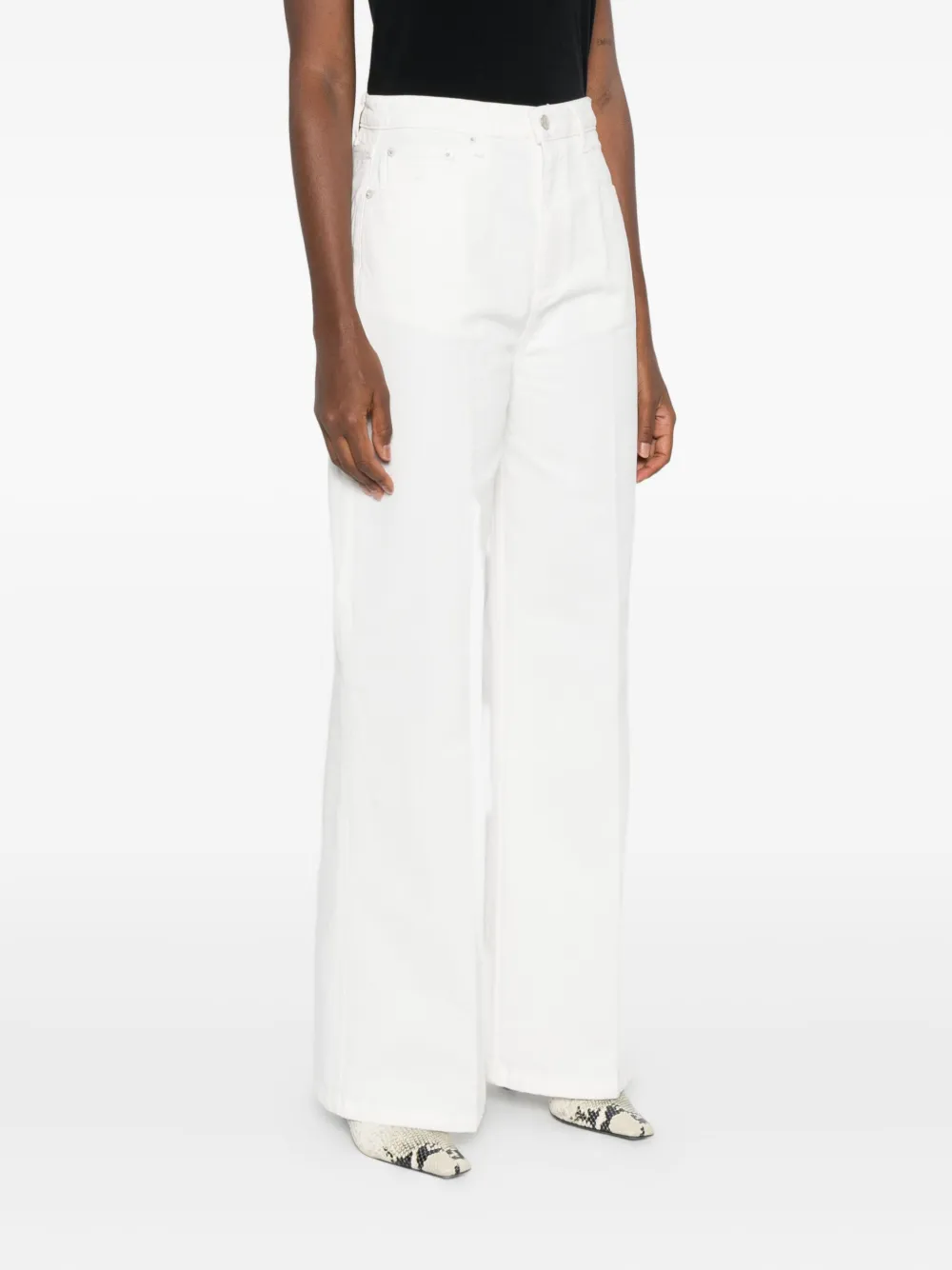 Officine Générale Romy Denim Jeans Ecru Damen