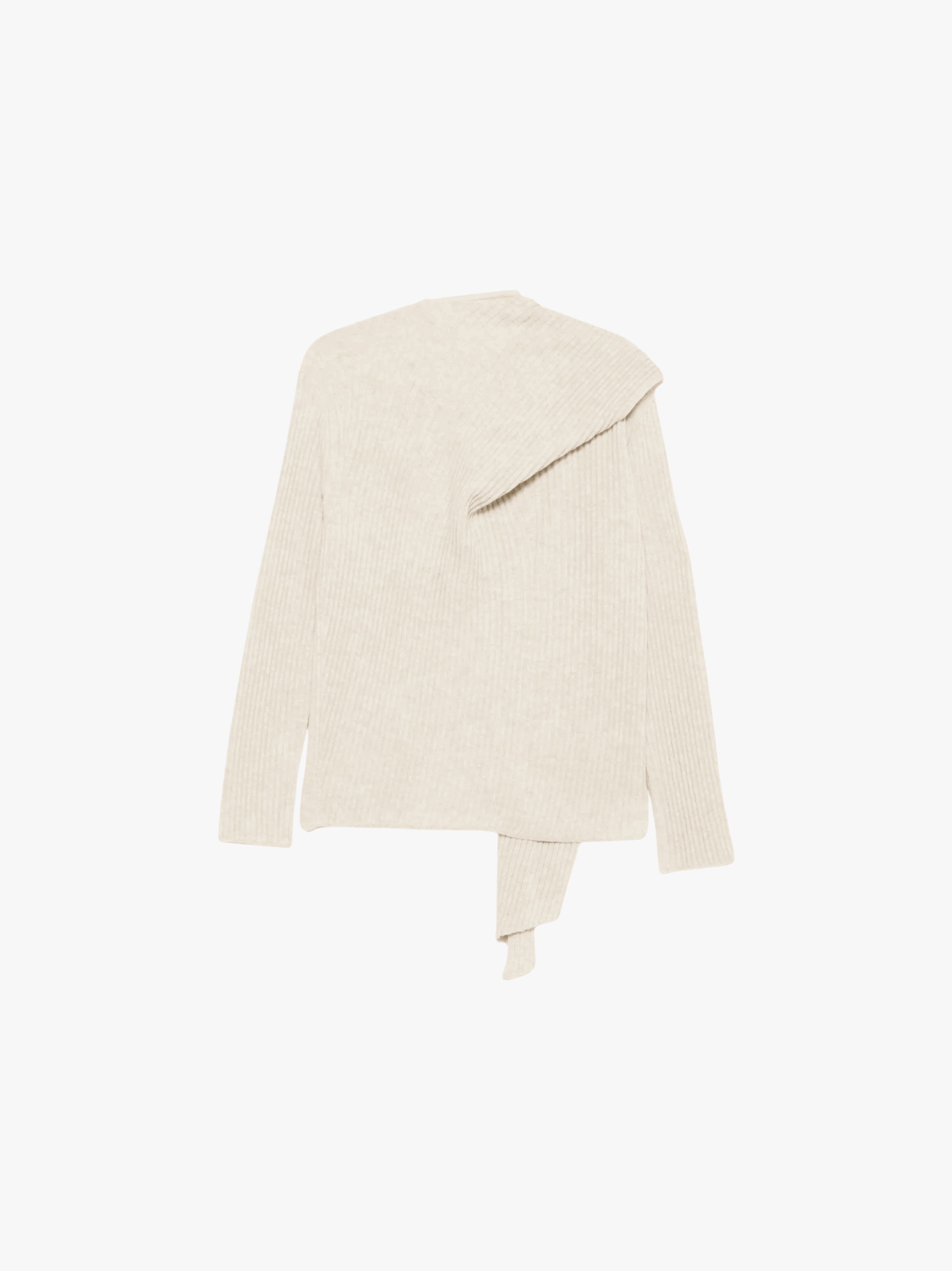 Christian Wijnants ribbed knit sweater Kayal Oatmeal color Women Ri Christian Wijnants ribbed knit sweater Kayal Oatmeal color Women Ri