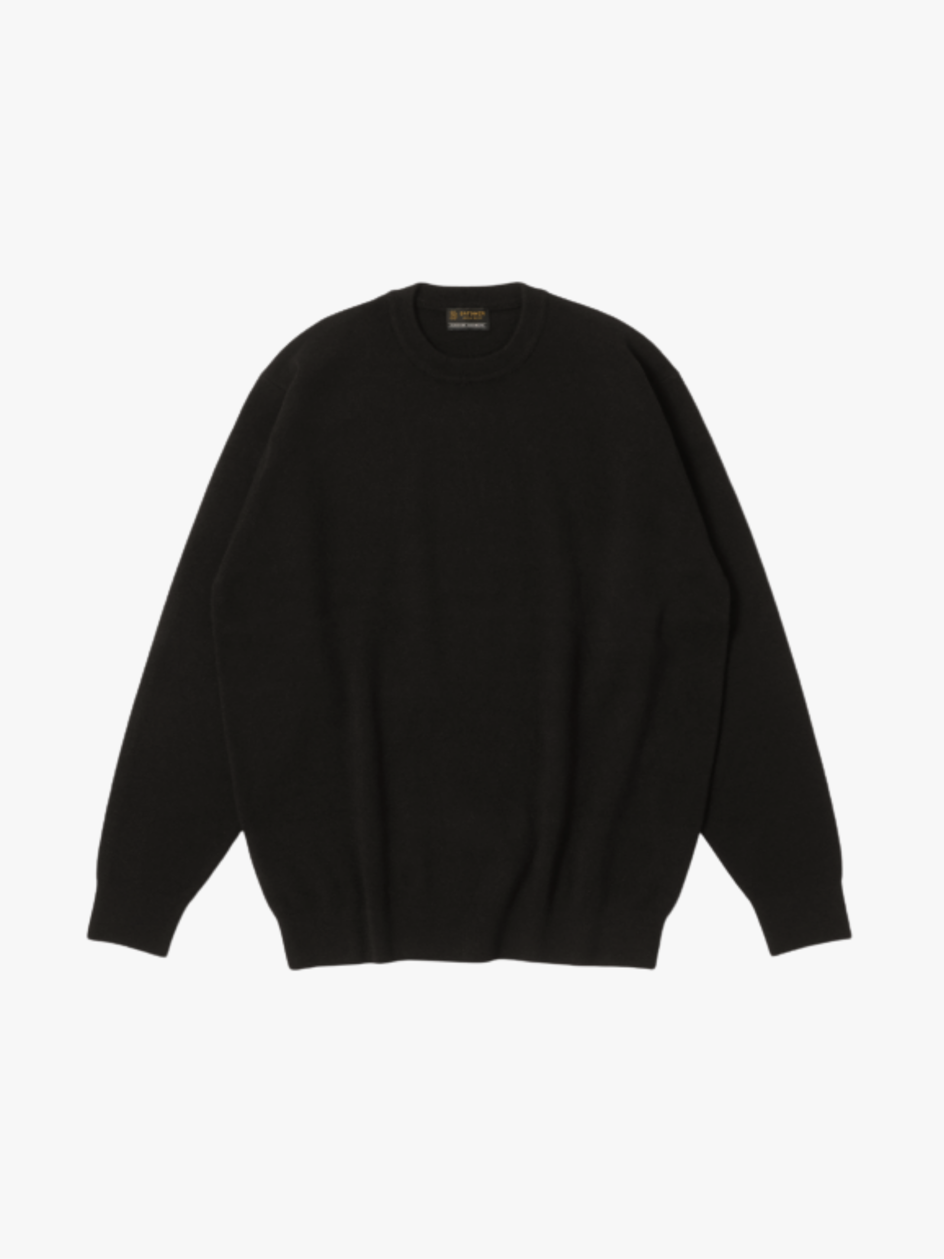 Batoner Sunshine Kaschmir Crew Neck Schwarz Herren