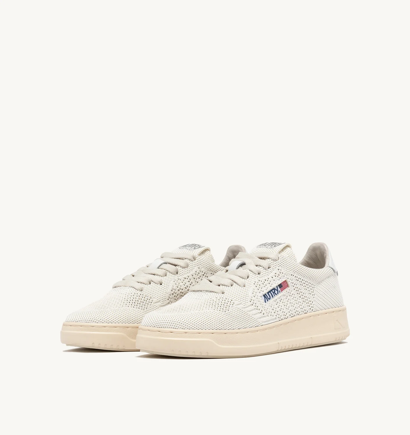Autry Medalist Easeknit Low Ivory  Sneaker Herren