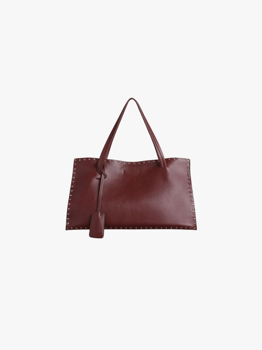 PHOEBE PHILO Small Stud Cabas Kastanienbraun Leder Damen