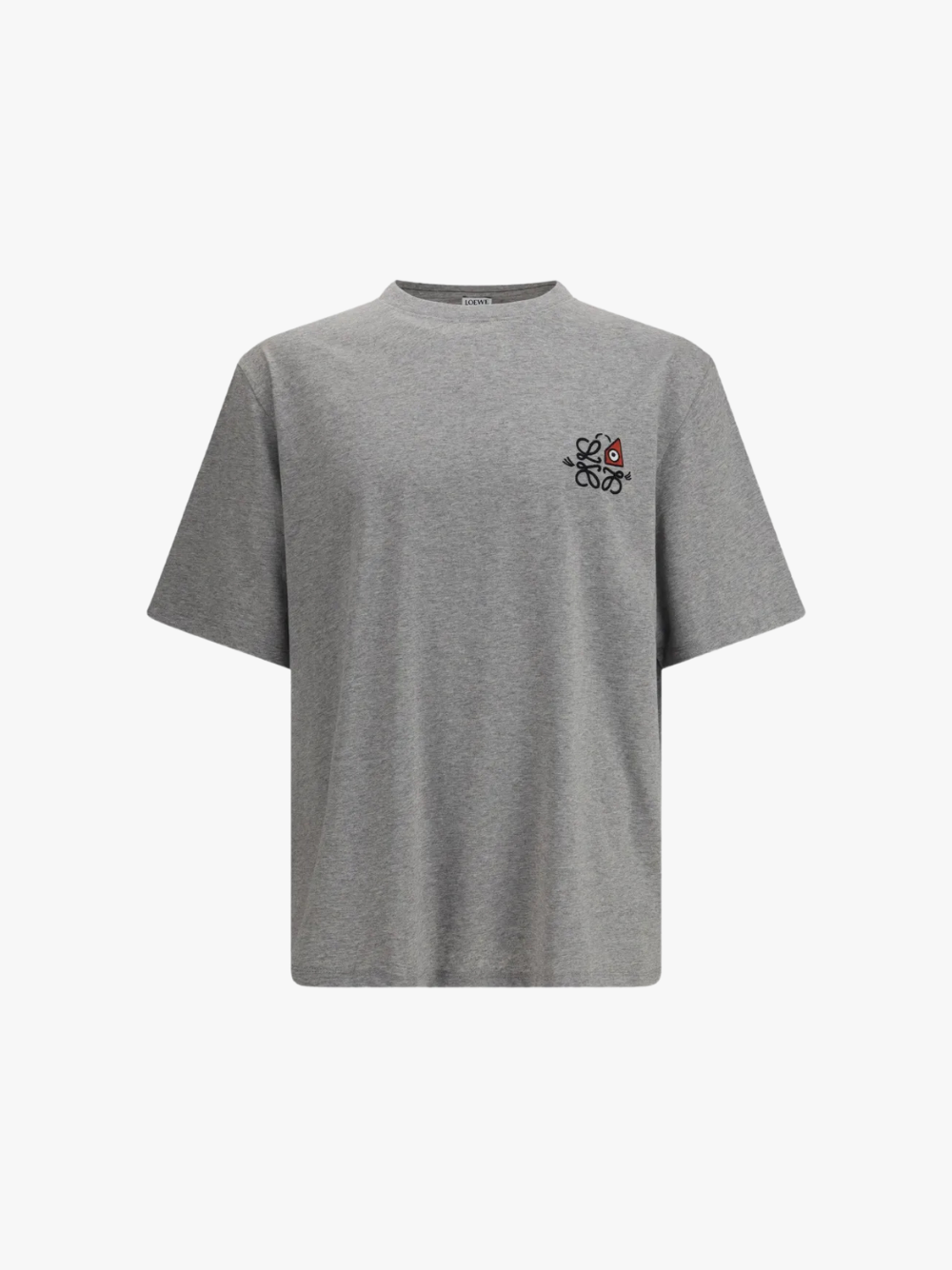 Loewe Loose Fit T‑Shirt in Baumwolle Grau Herren