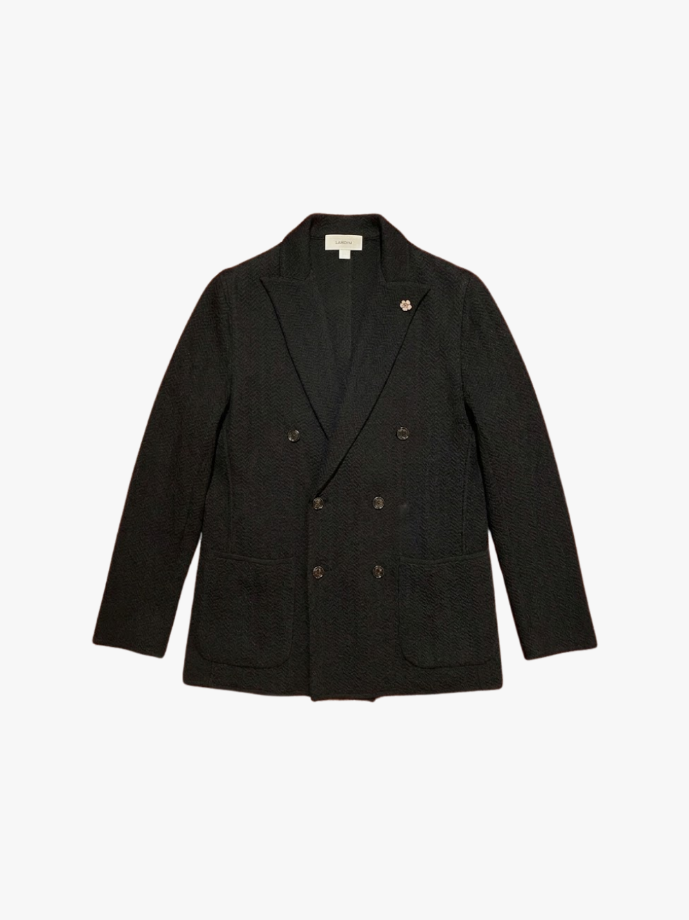 Lardini zweireihiges Sakko Schwarz Herren