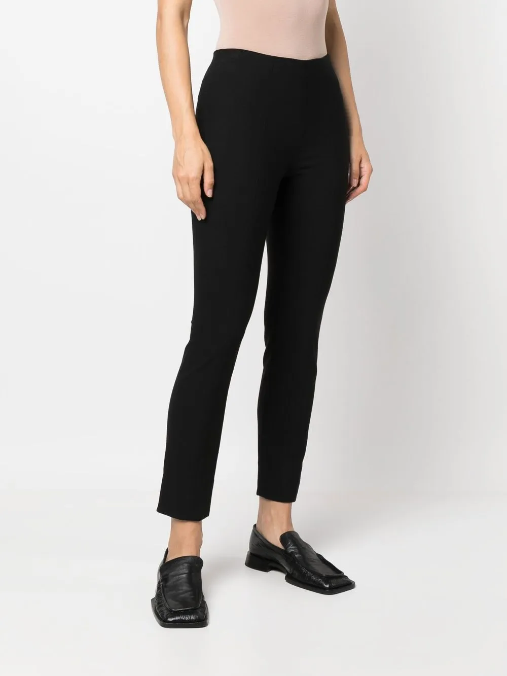 Vince Schmale Hose Schwarz Damen
