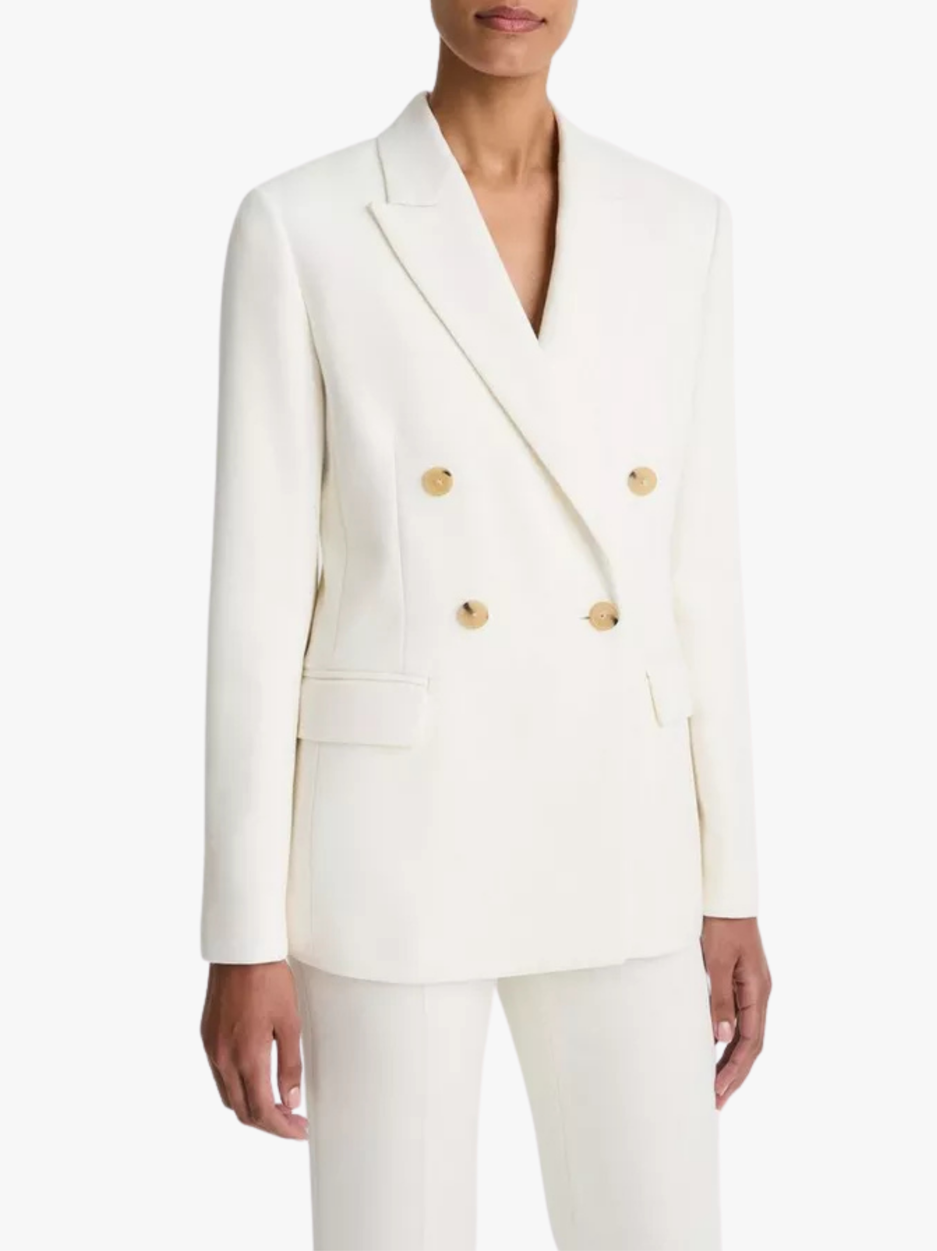 Vince Sculptural Tailored Blazer Off White Damen