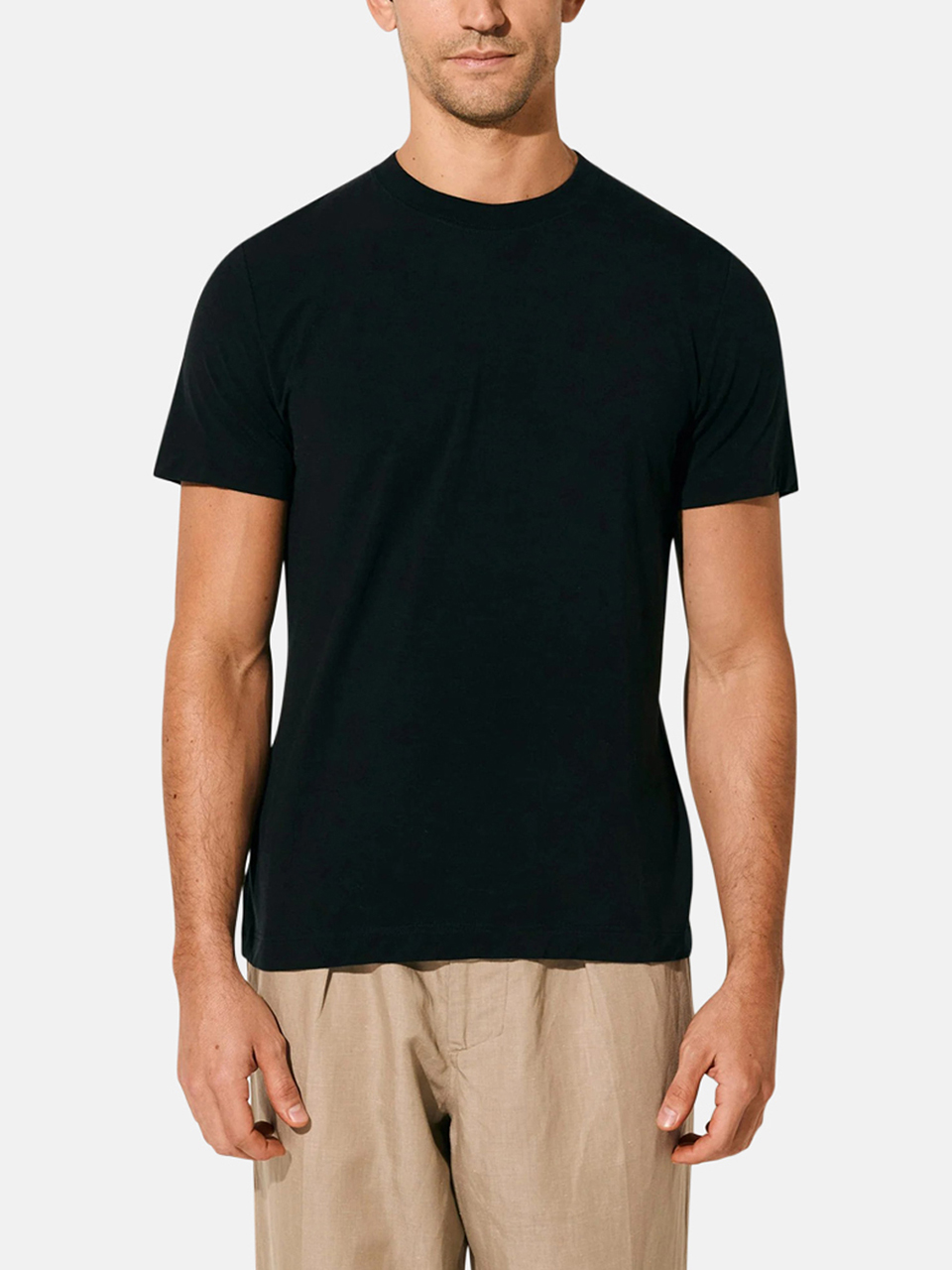 CDLP T-Shirt aus Merinowolle-Mischung Schwarz Herren CDLP T-Shirt aus Merinowolle-Mischung Schwarz Herren