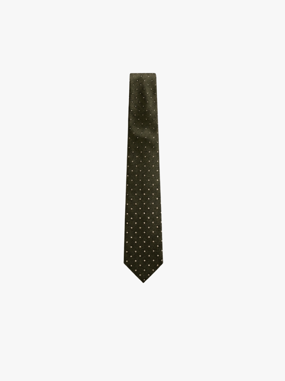 Tom Ford Polka Dot Jacquard Tie Olive Green Men