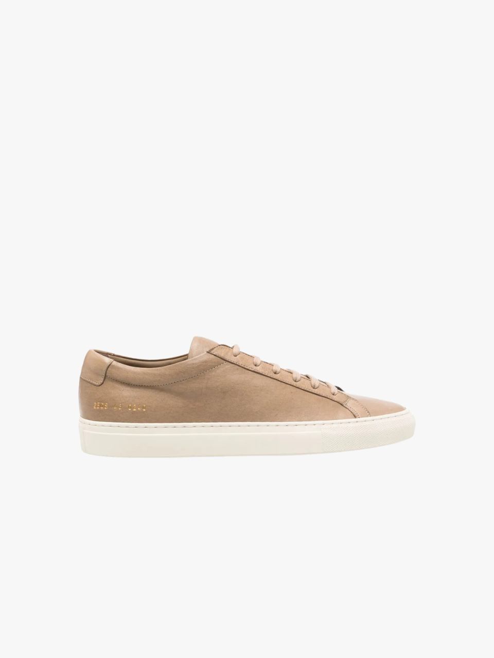Common Projects Leder-Sneaker Taupe Herren