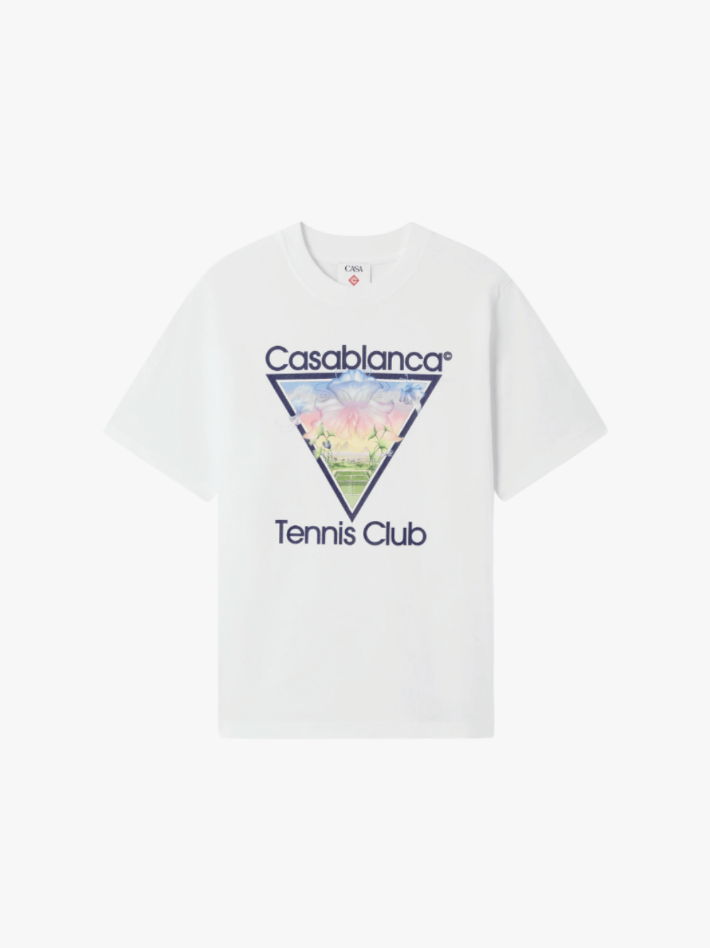 Casablanca Weiß Tennis Club Icon T-Shirt Herren