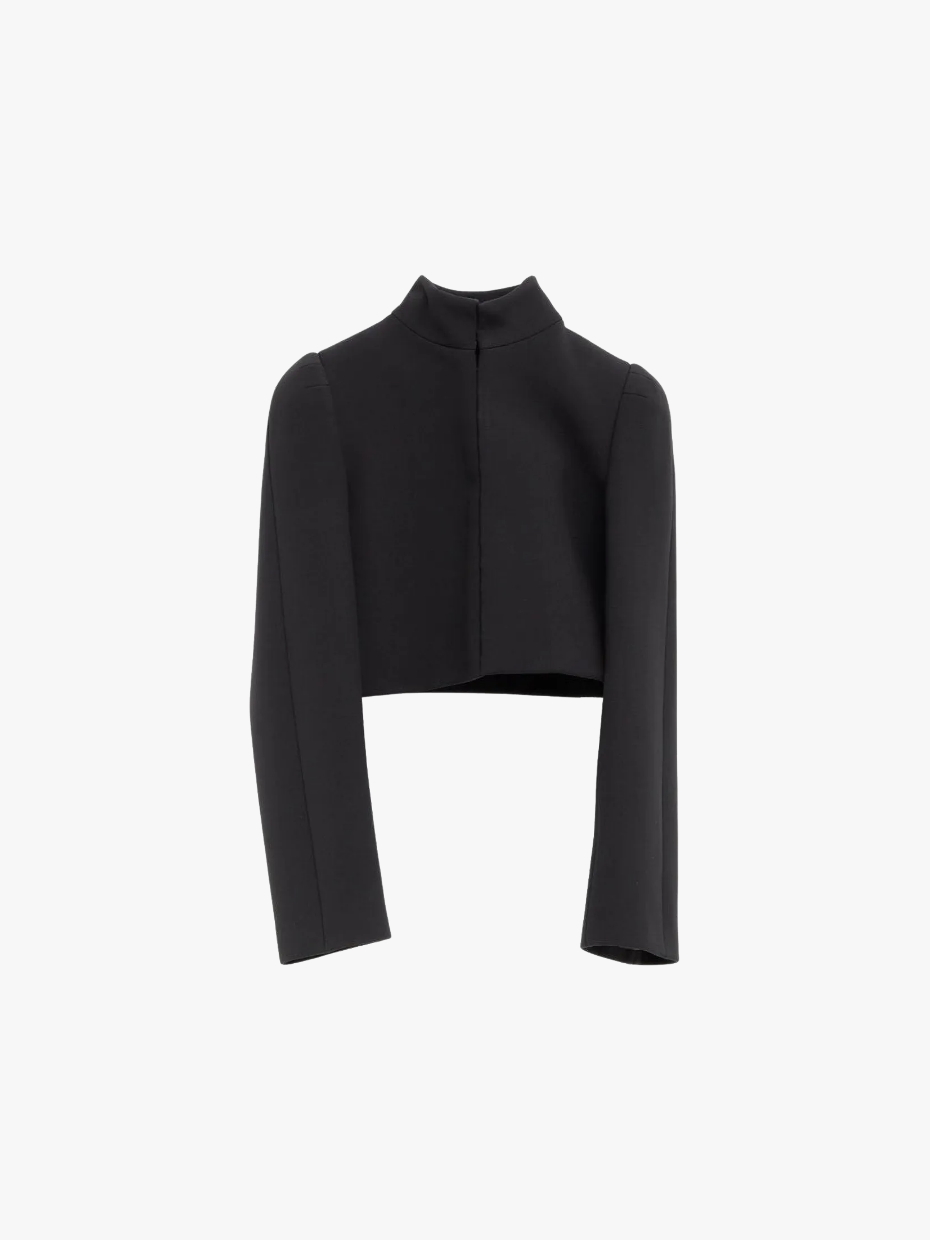 Alaïa Kurze Jacke mit Puffärmeln Schwarz Damen