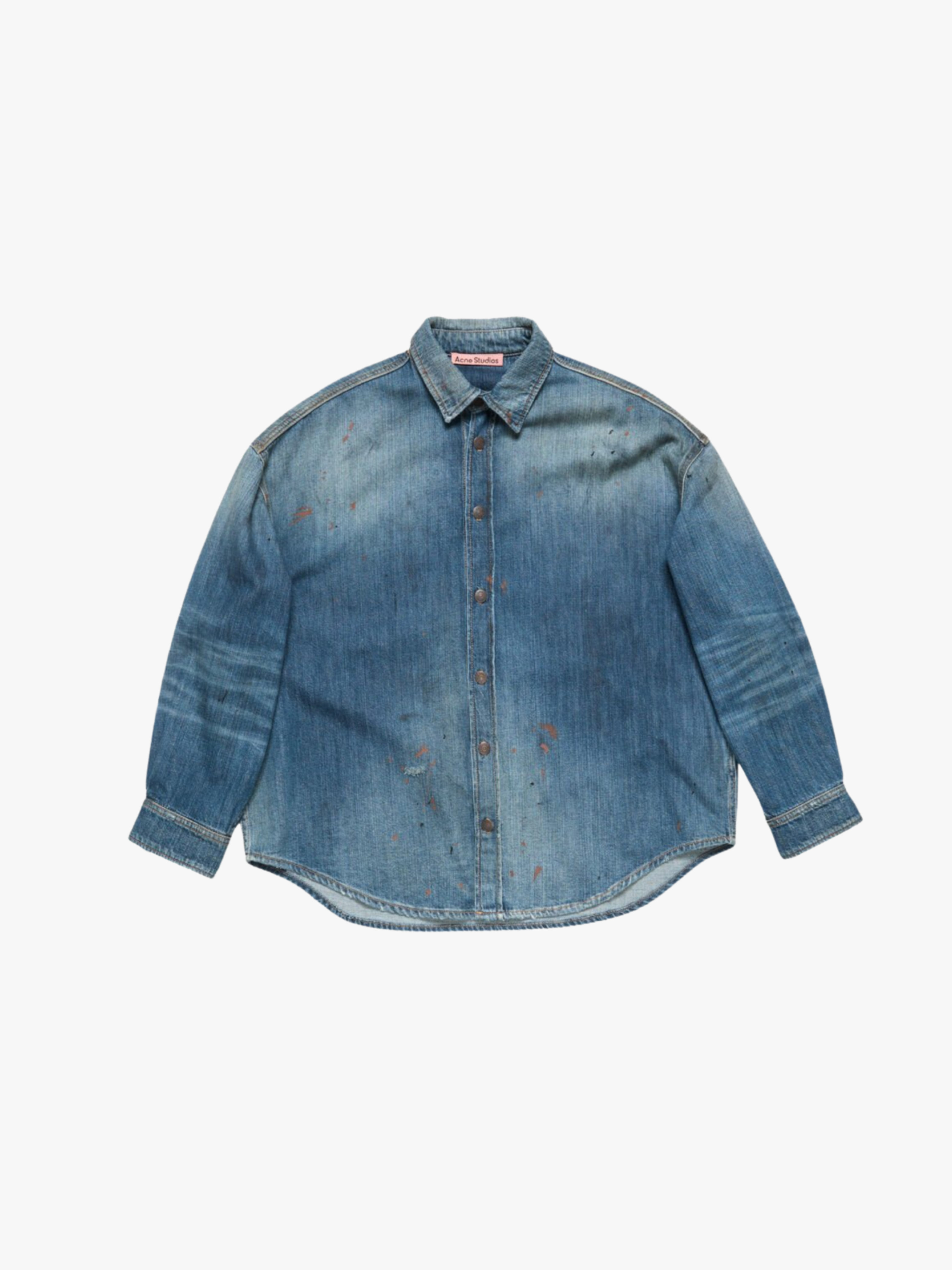 Acne Studios Button-Up-Hemd Mid Blau Denim Damen