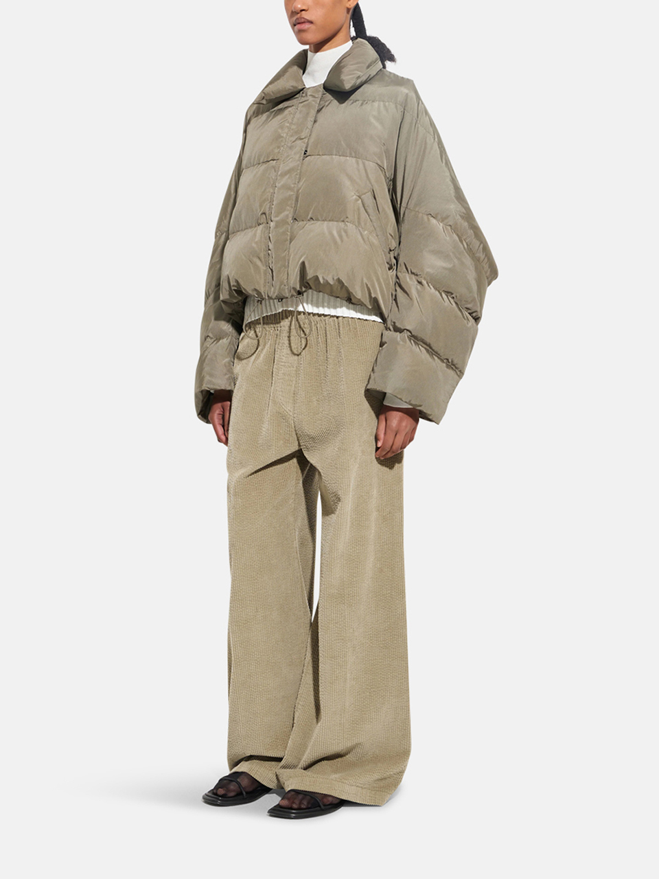 Christian Wijnants Jani Puffer Coat Olive green ladies