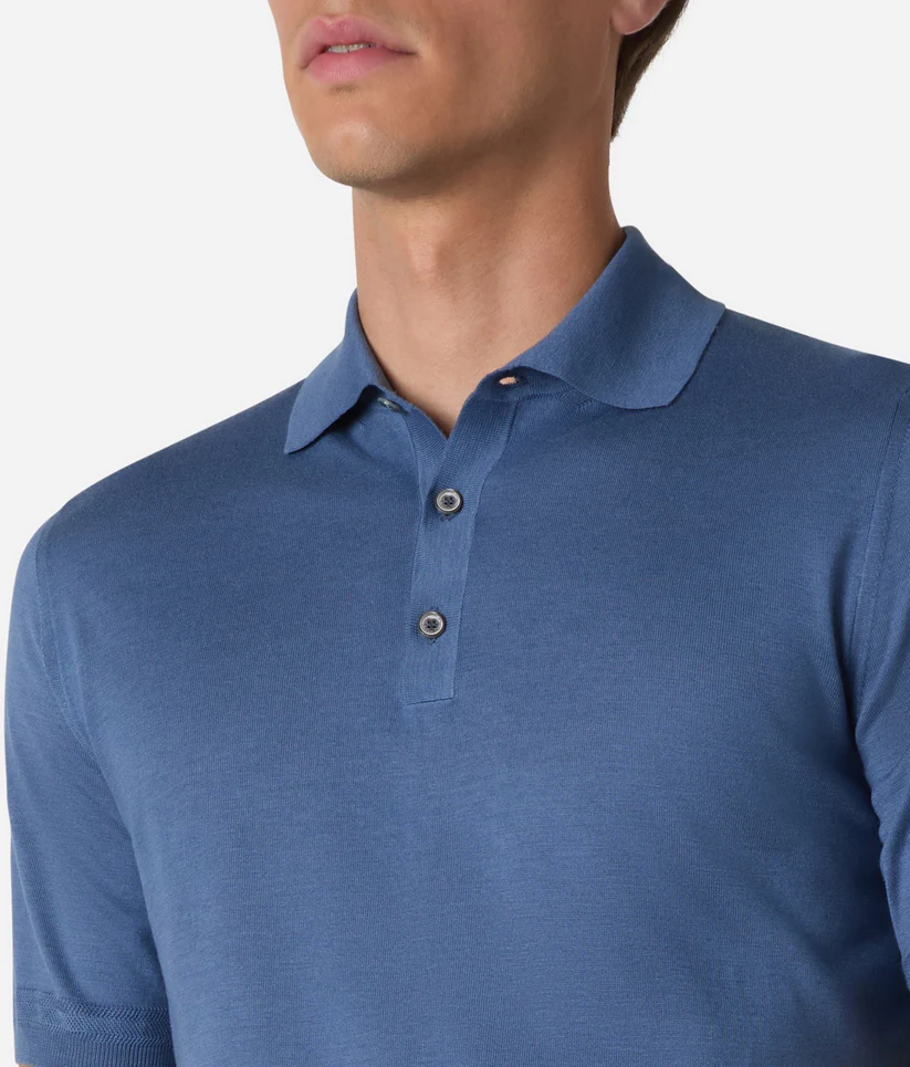 Brett Johnson Short Sleeves Polo Ocean Herren