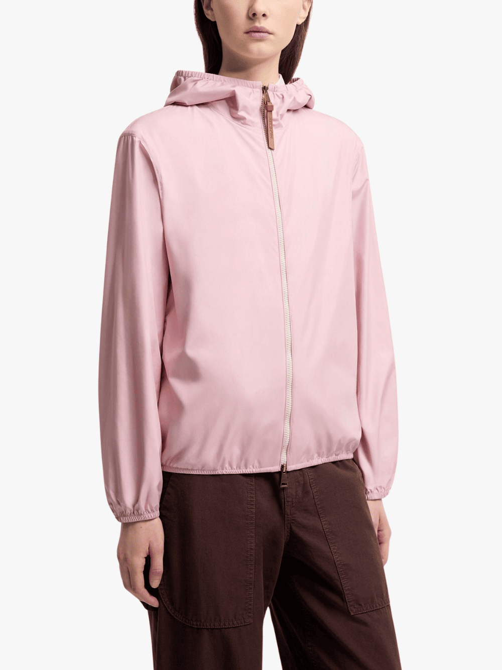 Moncler Fegeos Hooded Jacket Pink Womens