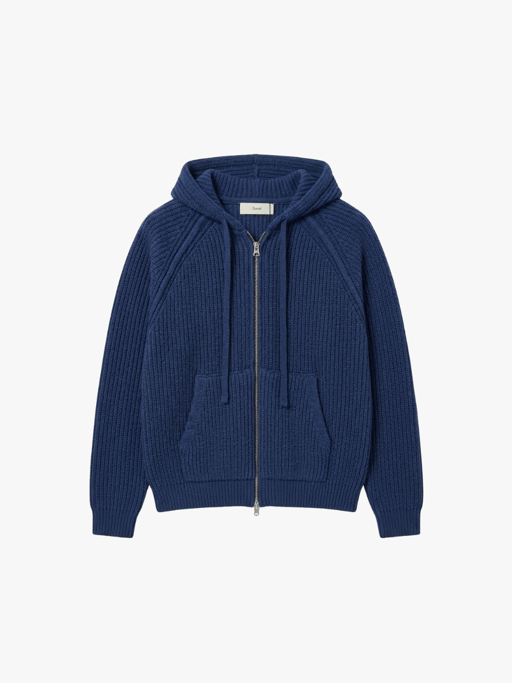 Dunst Hooded Knit Cardigan Blue Men