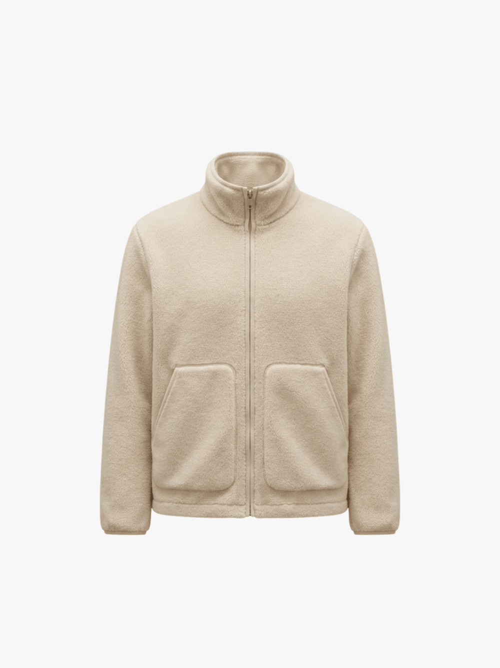 Moncler Zip-Up Cardigan Cream Men