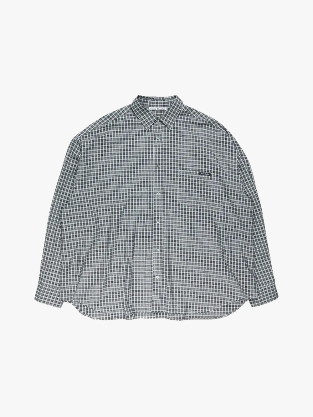 Acne Studios  Flanell‑Button‑Up‑Hemd Schwarz/Weiß Herren