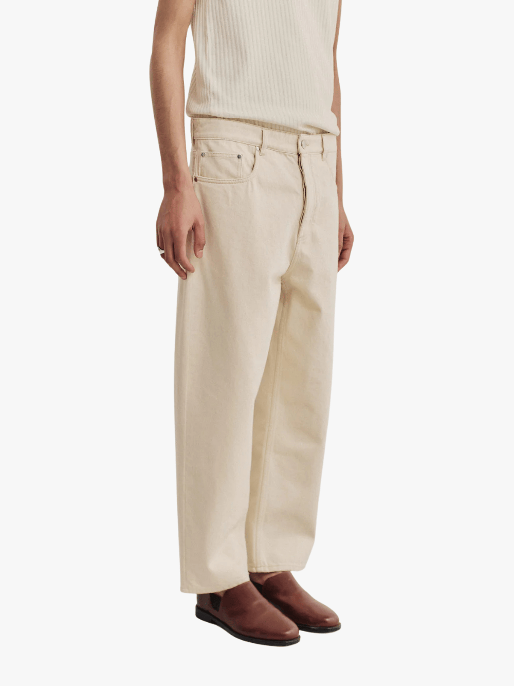 A Kind of Guise Terek Jeans Raw Weiß Denim Herren