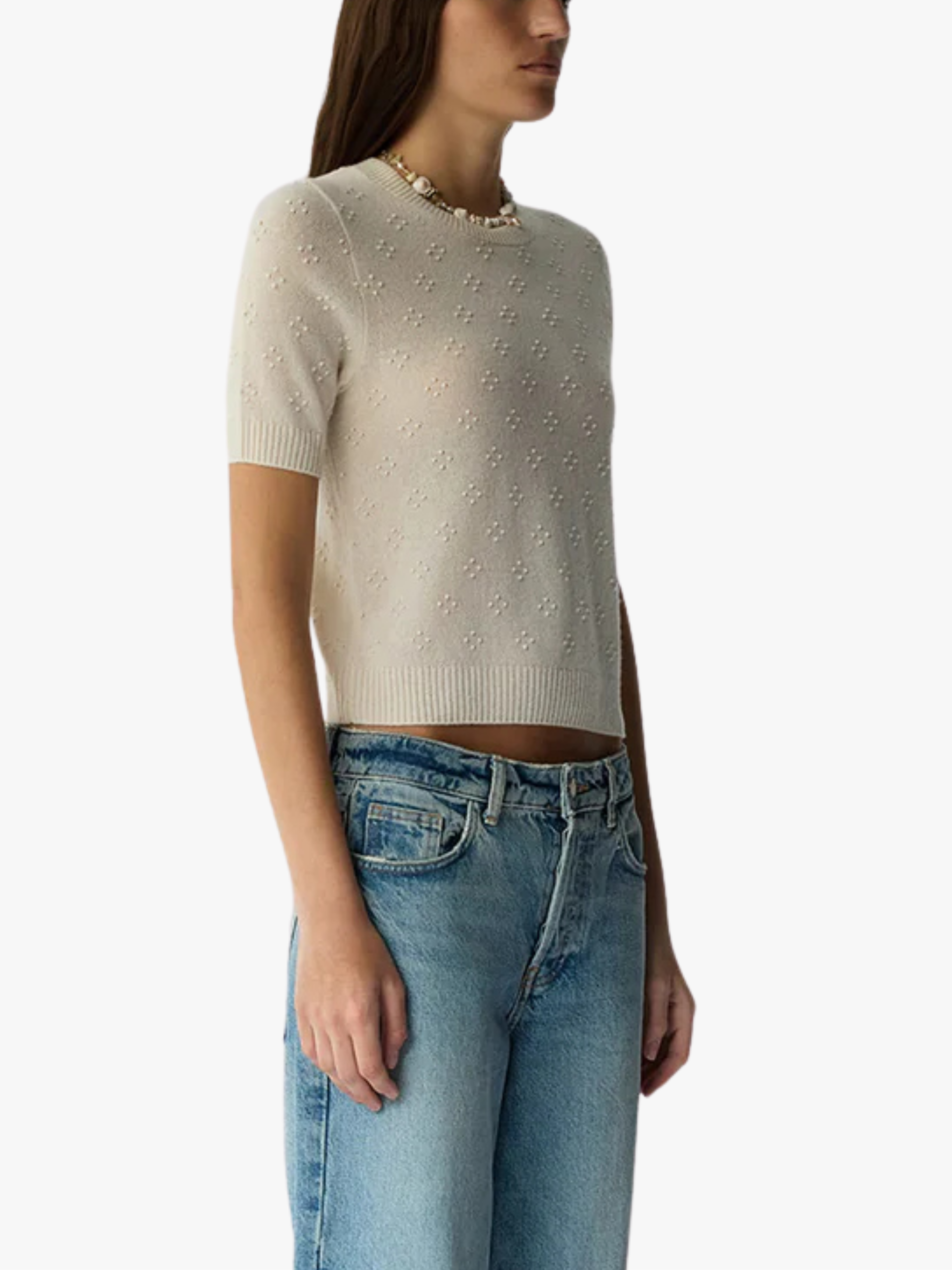 Guest In Residence Compass Cream Sweater T-Shirt Damen
