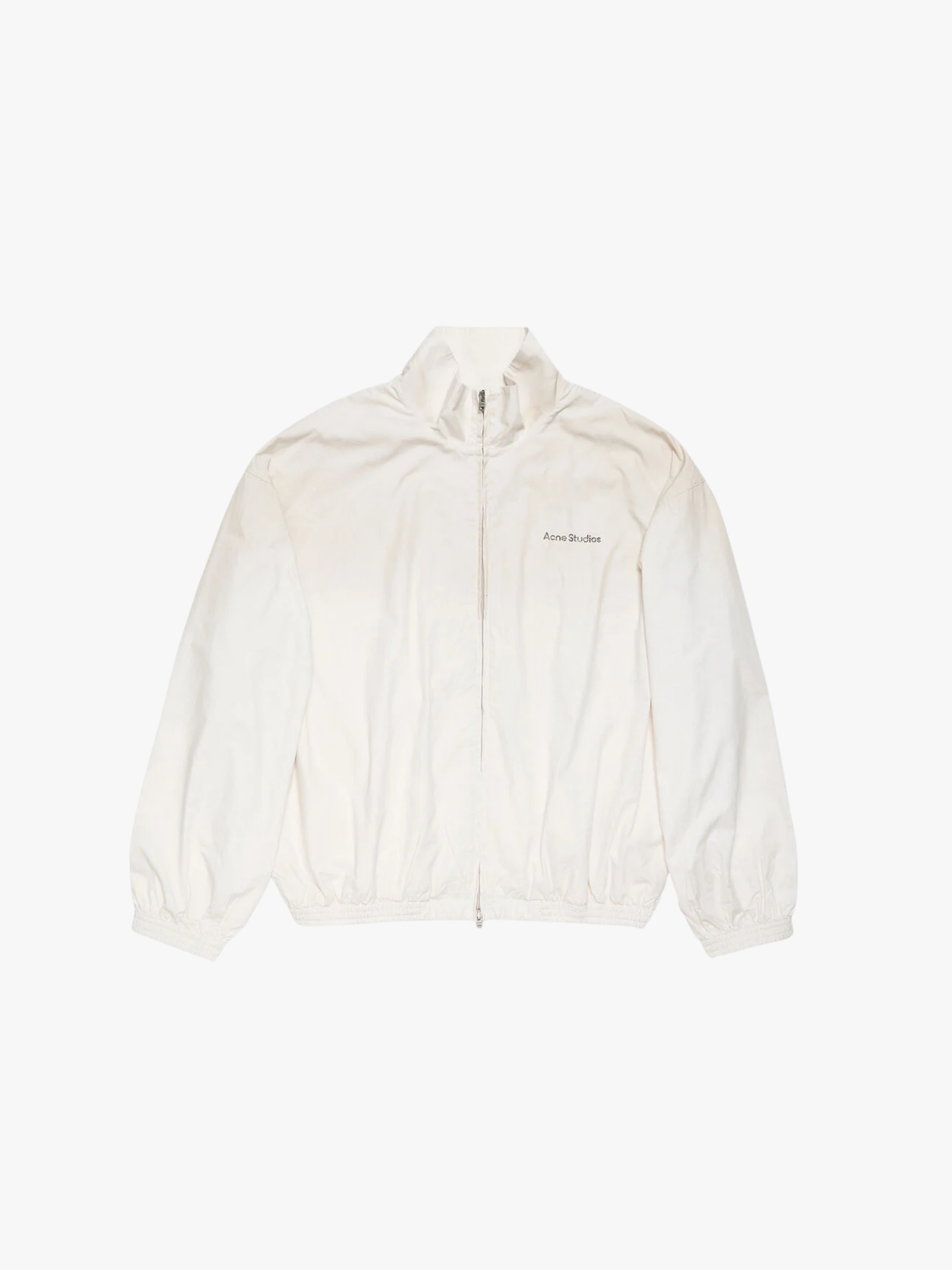 Acne Studios Logo Zipper Jacket Dusty White Herren