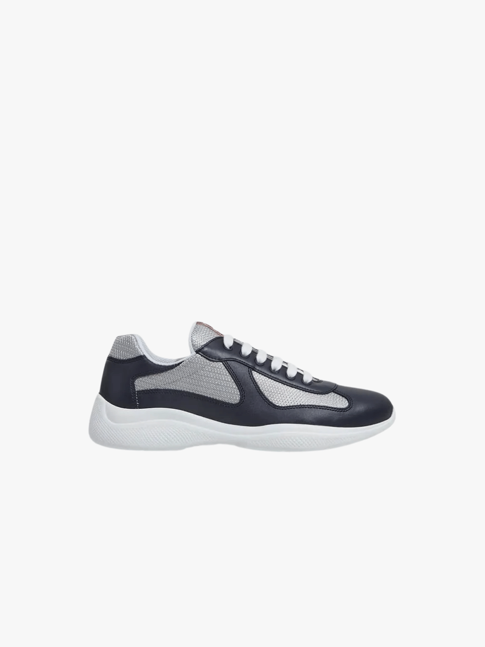 Prada America's Cup Sneaker aus Lackleder und Funktionsgewebe Navy Herren
