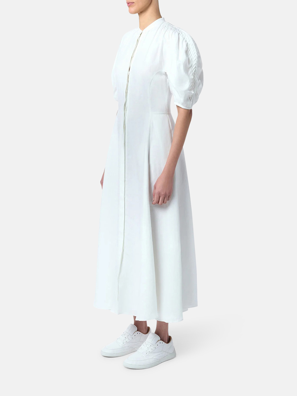 Gabriela Hearst Arabella Hemdkleid Weiß Damen