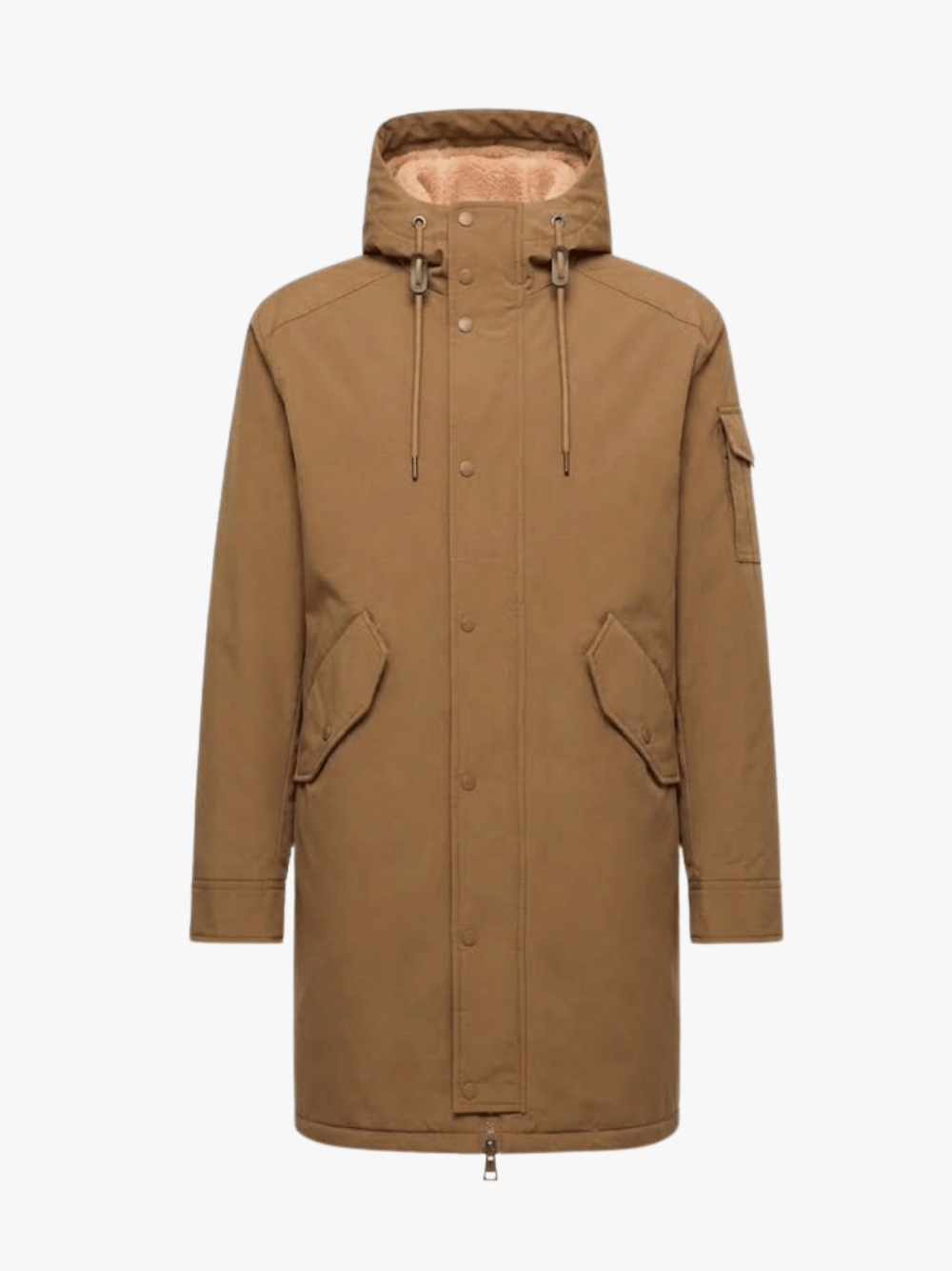 Moncler Nahan Hooded Long Down Parka Braun Herren