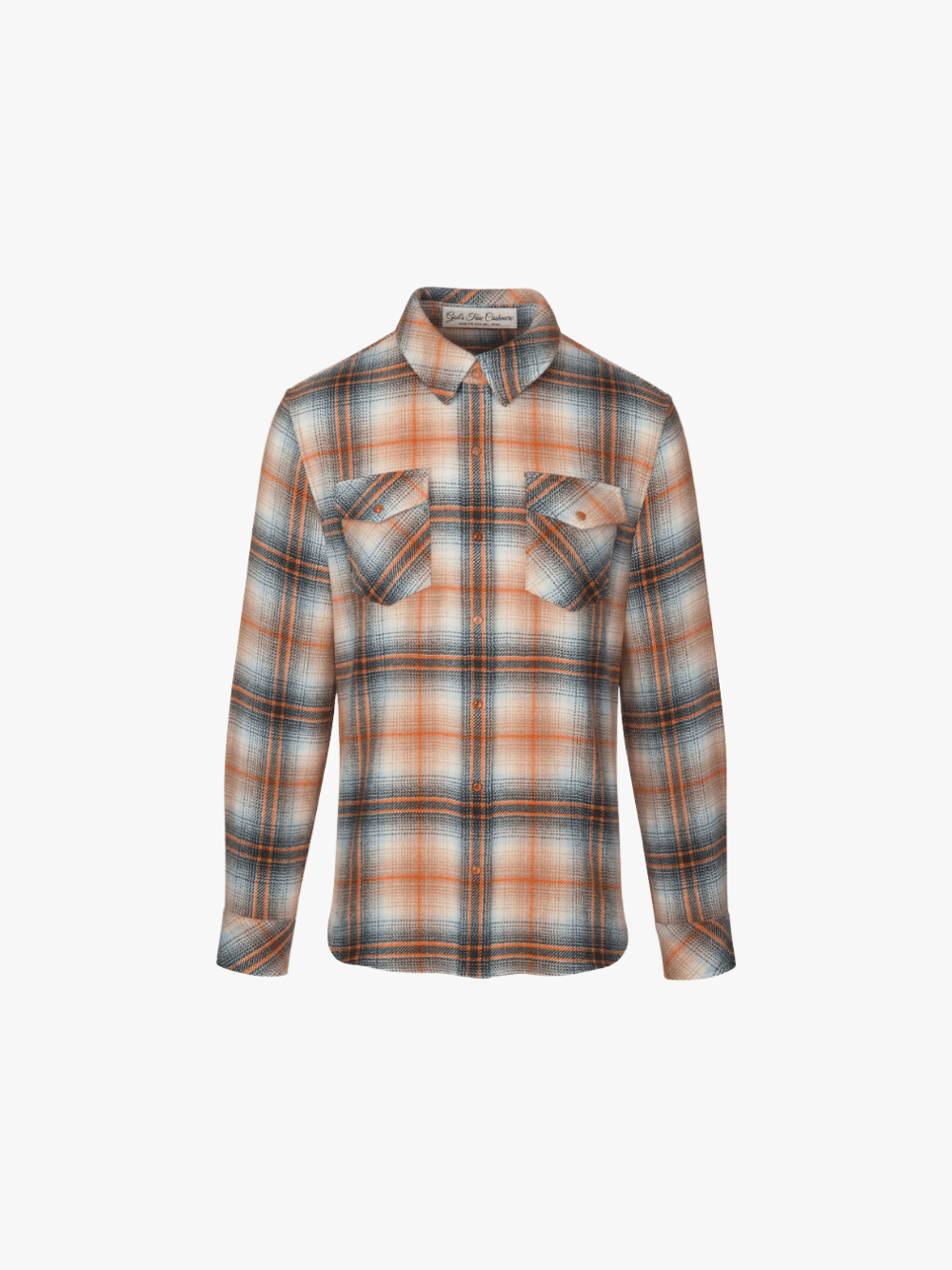 God's True Cashmere Ironwood Tartan Cashmere Shirt Men's