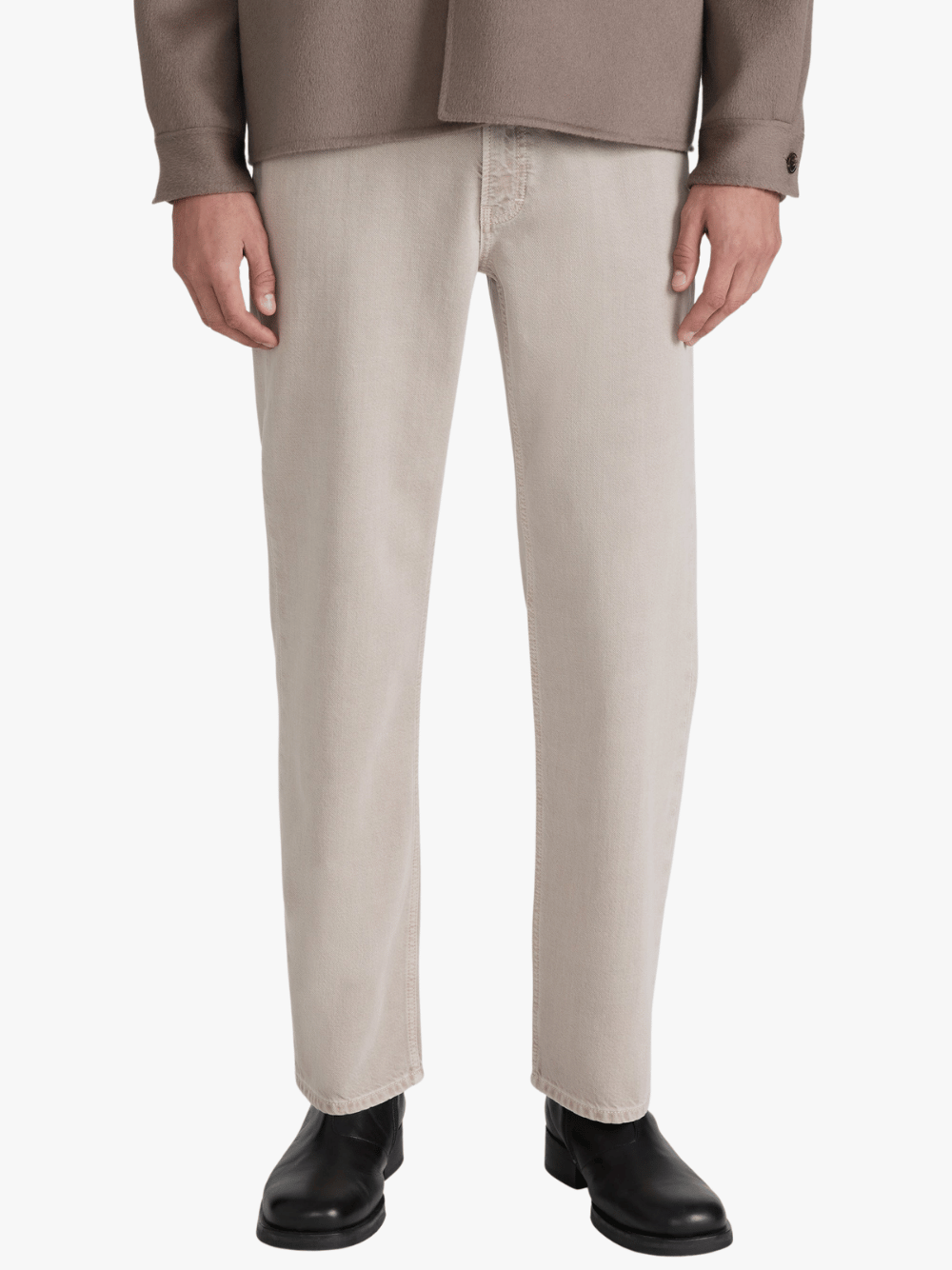 Frame Relaxed Jean Beige Herren