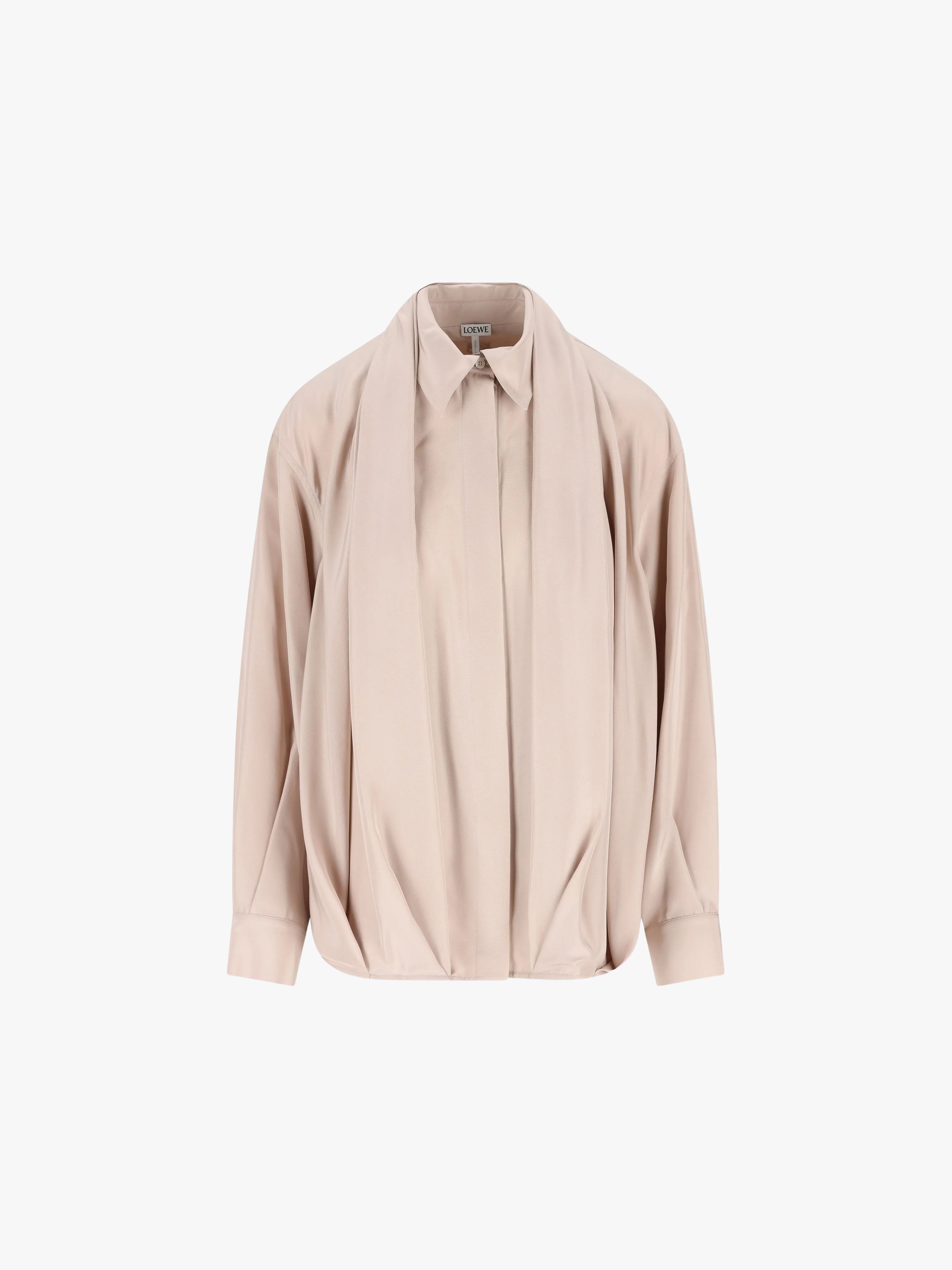 Loewe Draped-Collar Shirt Pink Women