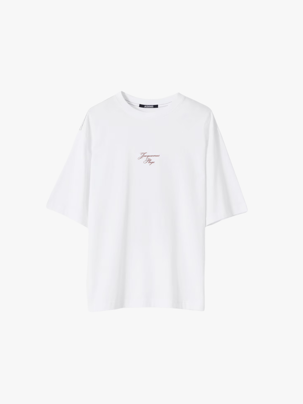 JACQUEMUS Le T-shirt Bateau Oversized Baumwoll Shirt Weiß Herren