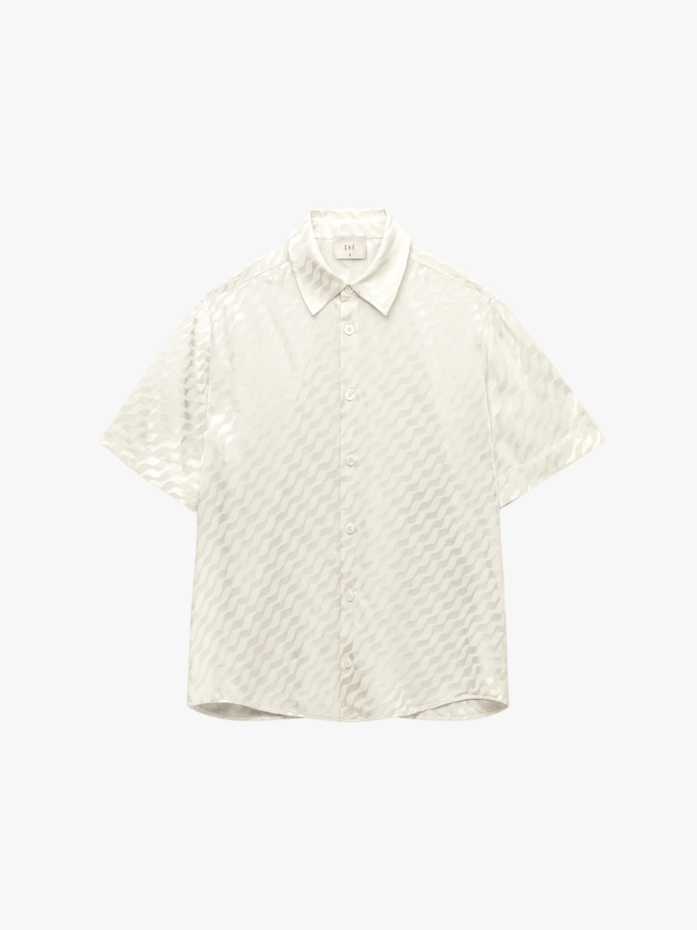 Ché Studios Tidello Short Sleeve Shirt Ivory Herren Kurzarmhemd