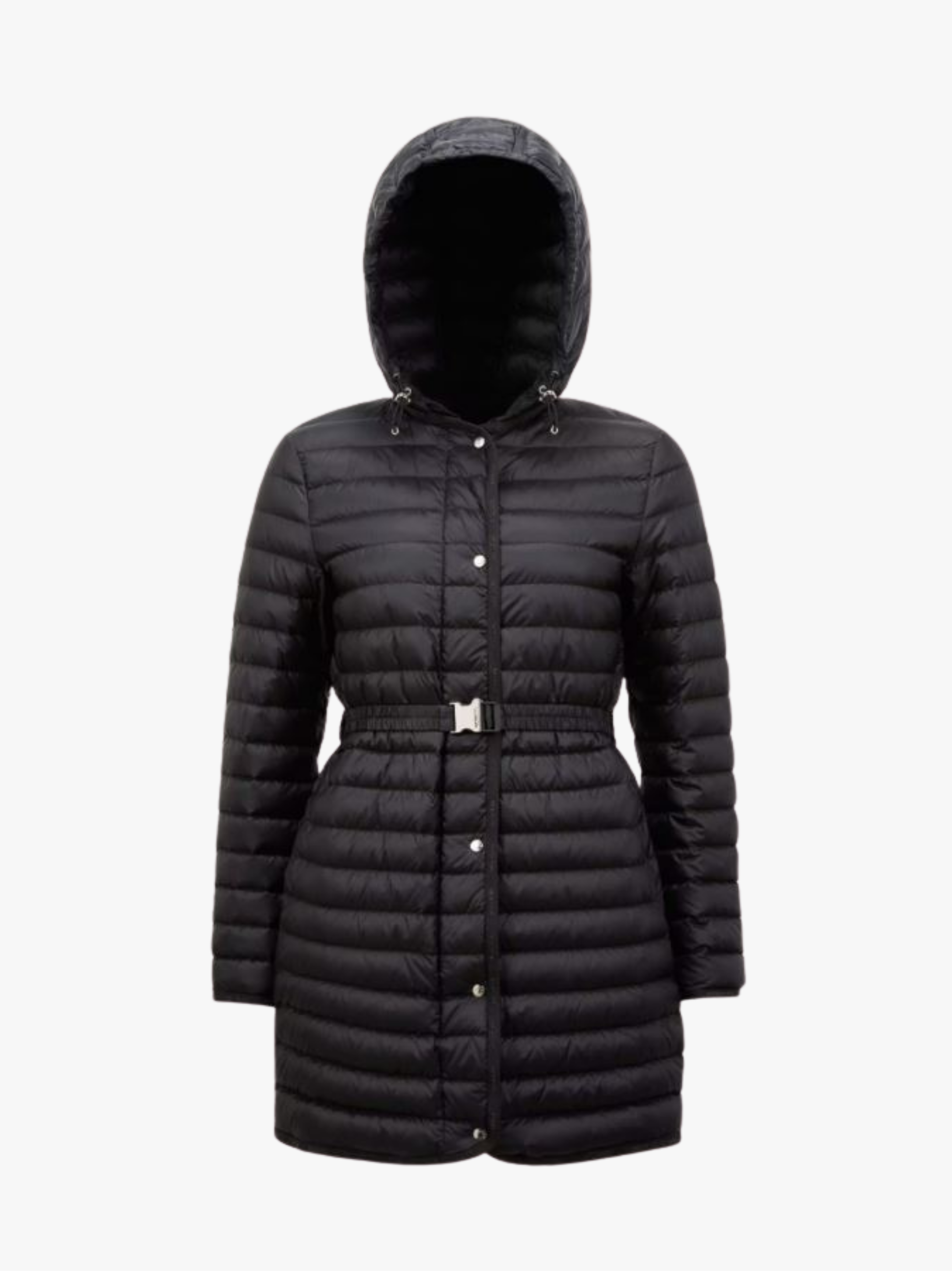 Moncler Oredonne Hooded Long Down Jacket Black Women