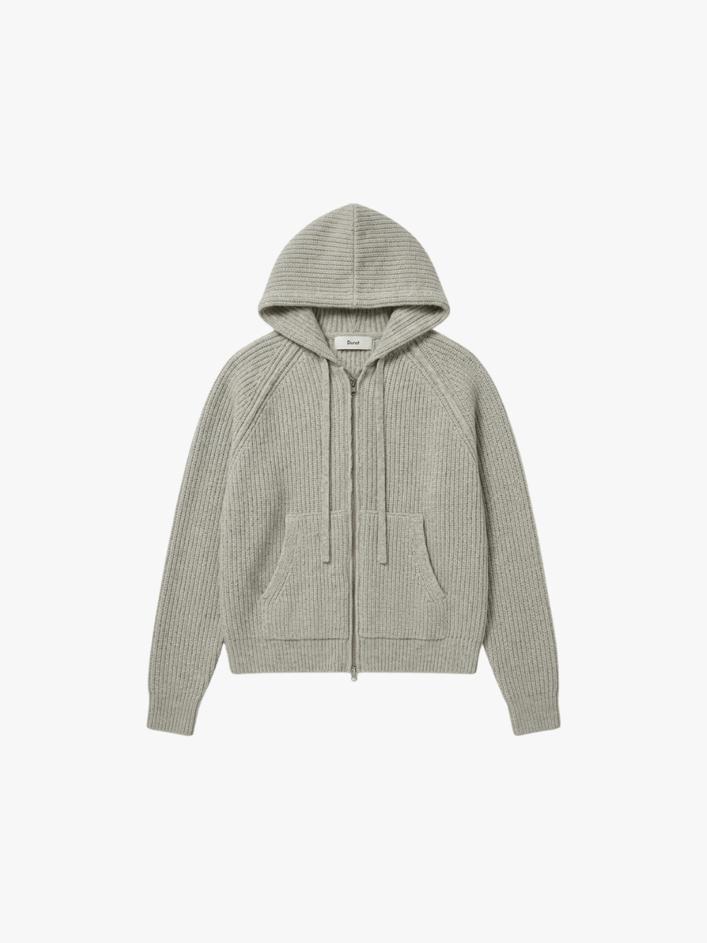 Dunst Hooded Knit Cardigan Grey Men