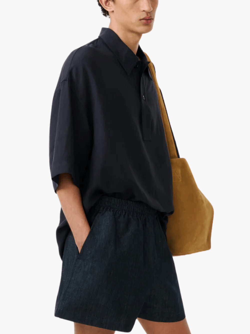 Studio Nicholson Lemmer Shirt Darkest Navy Hemd Herren