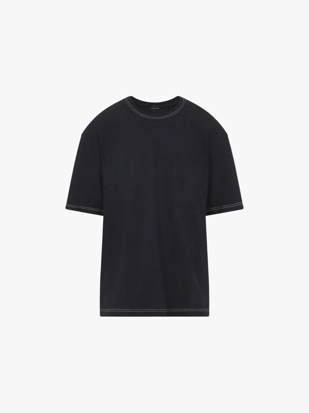 LEMAIRE T-Shirt mit Brusttasche Schwarz Herren