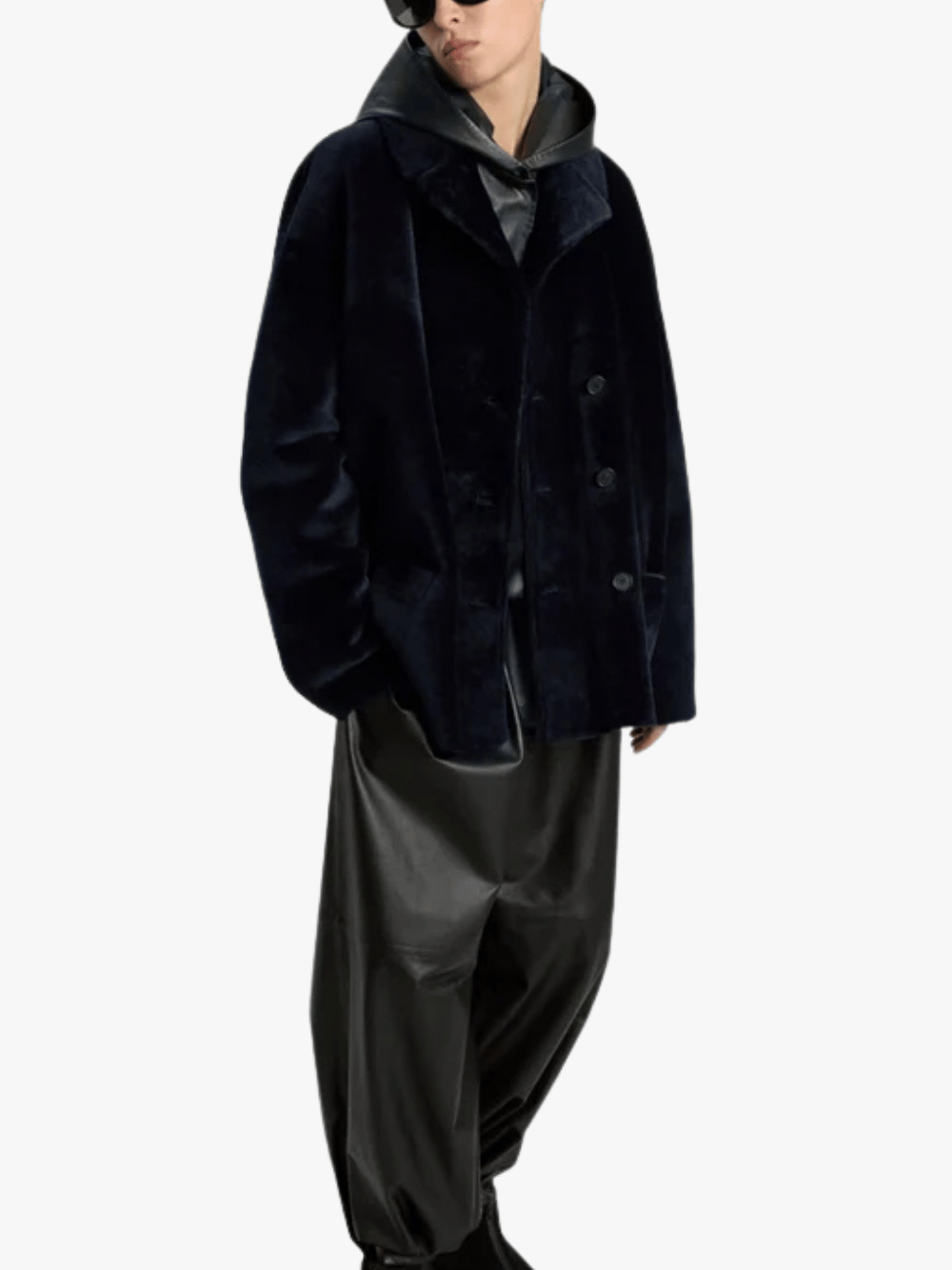 UTZON JEHANNE Lambskin Jacket Midnight Blue Women