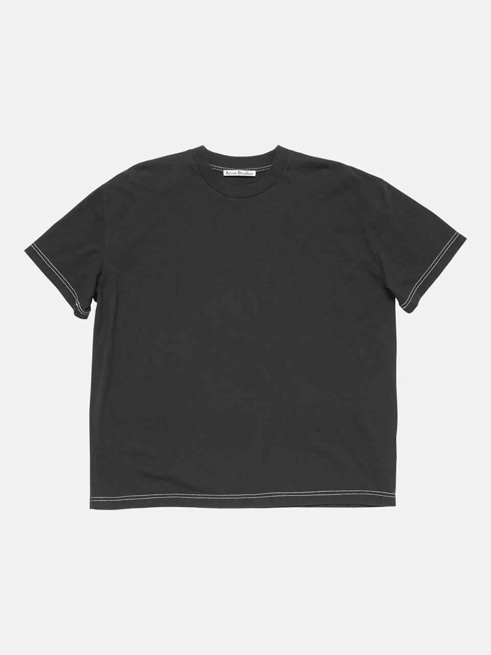 Acne Studios Logo T-Shirt FADED BLACK HERREN