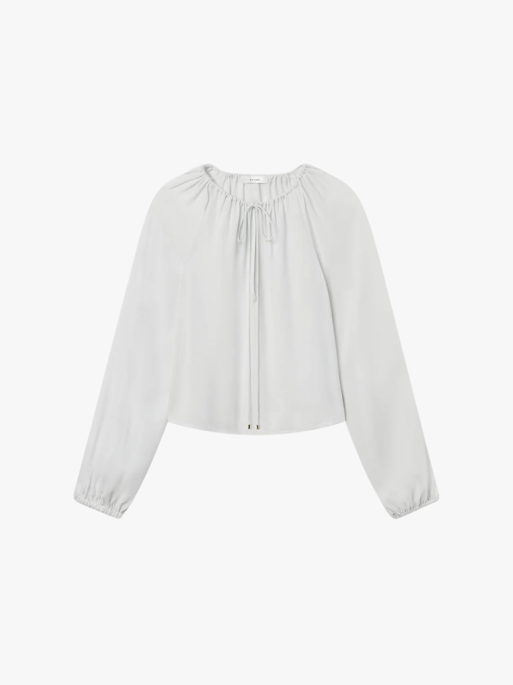 Frame Seidenballon Bluse Eisblau Damen