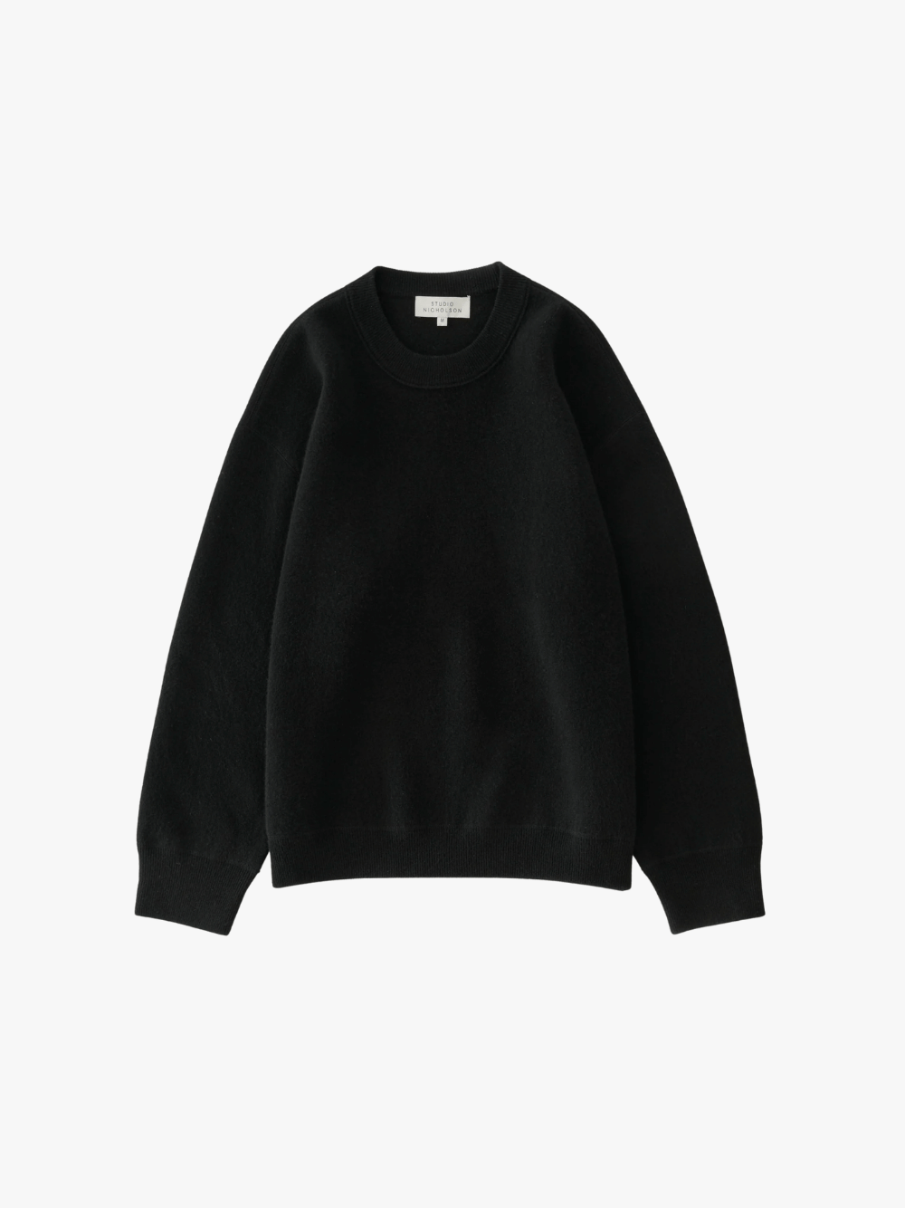 Studio Nicholson Moray Knit Crew Neck Wool Cashmere Black Men